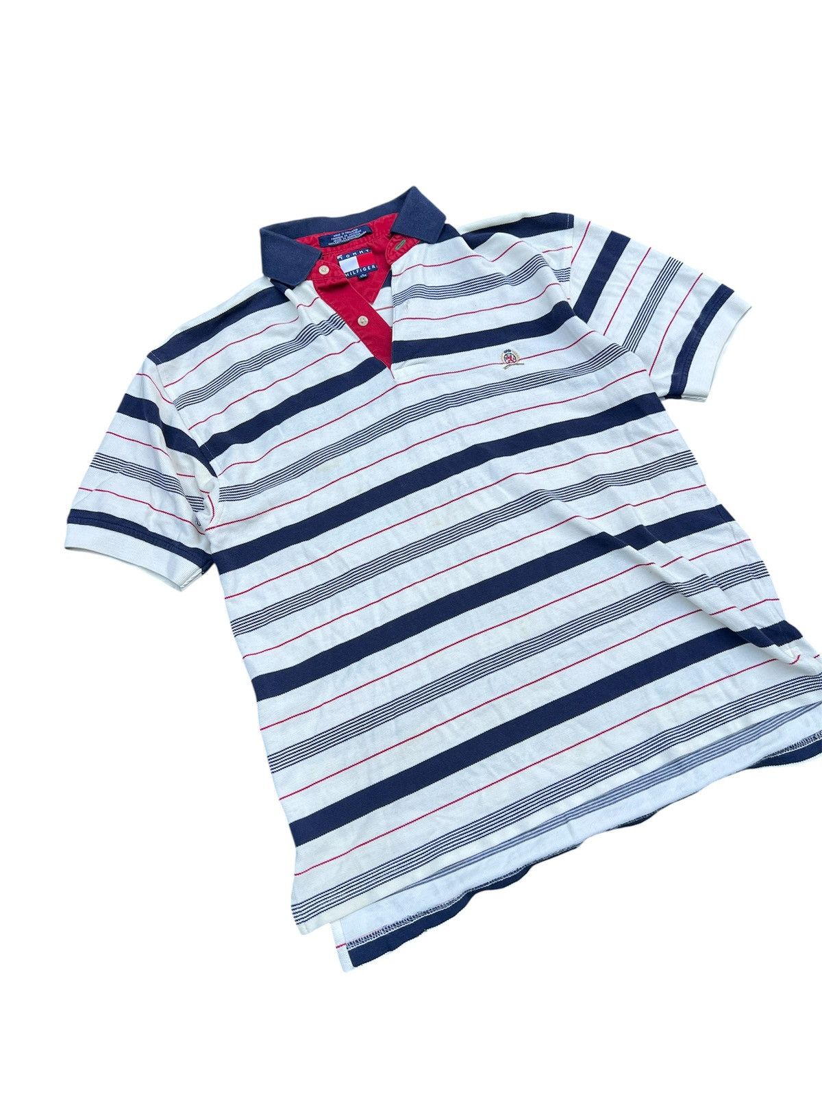 Tommy Hilfiger Tommy Hilfiger Striped Polo Size US L / EU 52-54 / 3 - 2 Thumbnail