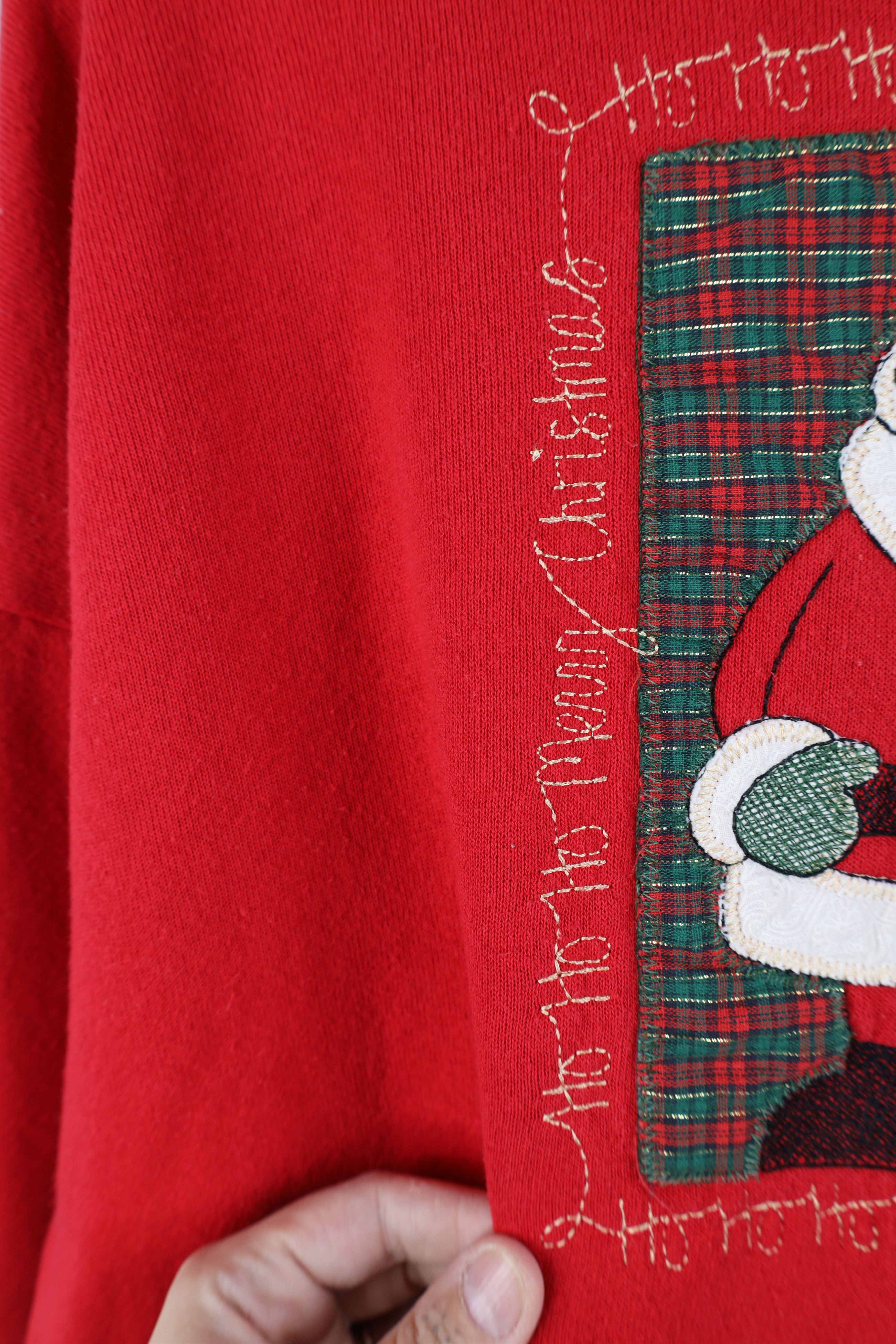 Vintage Vintage 90s Streetwear Santa Claus Christmas Sweatshirt Red Size XL / US 12-14 / IT 48-50 - 6 Thumbnail