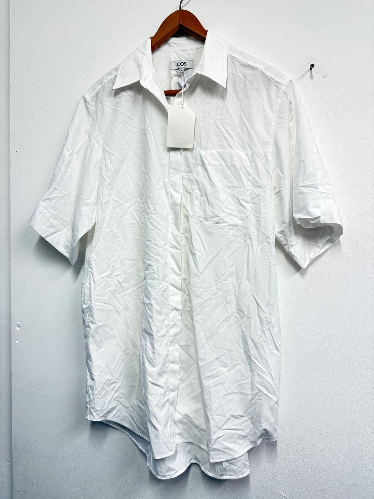 Cos COS White Short Sleeve Shirt Dress Size EU 36 UK 8 Size US M / EU 48-50 / 2 - 1 Thumbnail