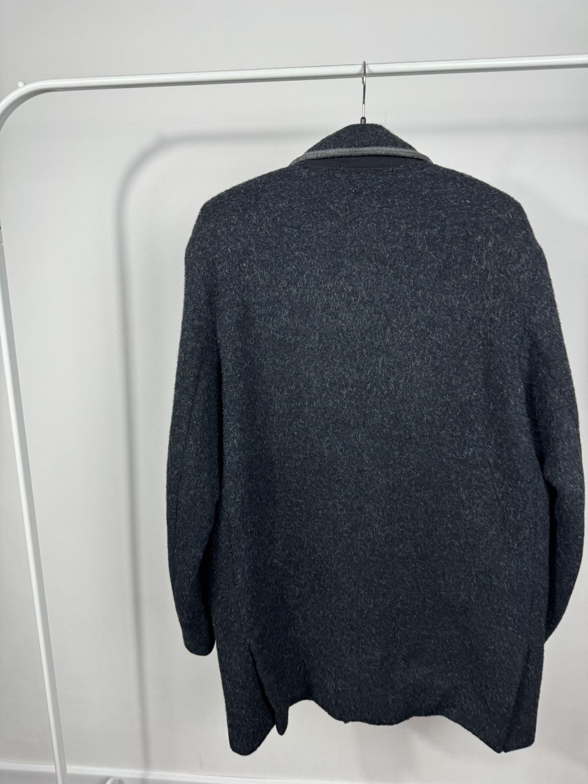 Other Vintage Burton Wool Cashmere Coat Jacket Dark Grey Womens Size XXL / US 16-18 / IT 52-54 - 12 Thumbnail