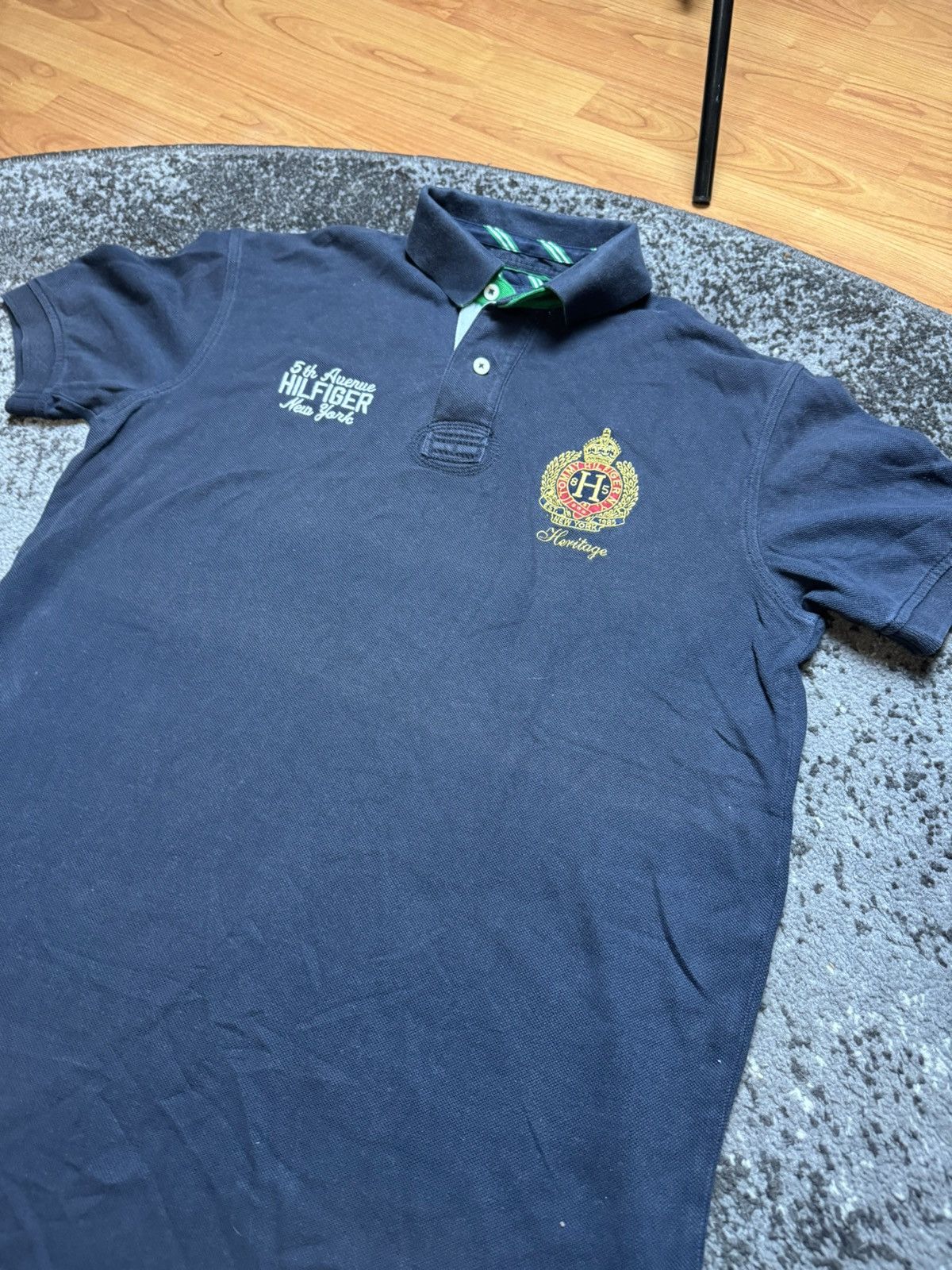 Tommy Hilfiger × Vintage Vintage Y2K Tommy Hilfiger Embroidered Coat Of Arms RL Polo Size US S / EU 44-46 / 1 - 2 Thumbnail