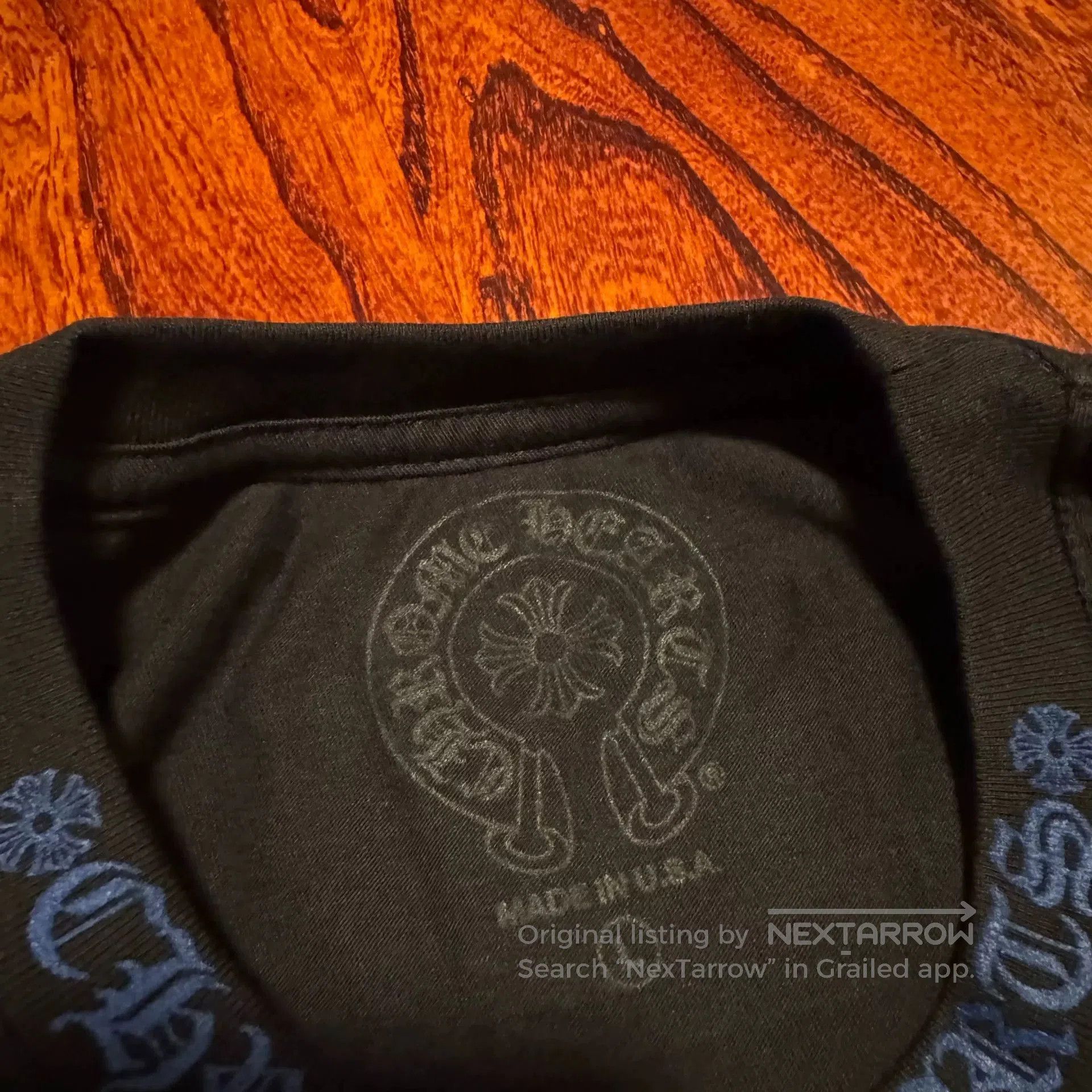 Chrome Hearts chrome hearts black blue letter print tee. Size US L / EU 52-54 / 3 - 3 Thumbnail