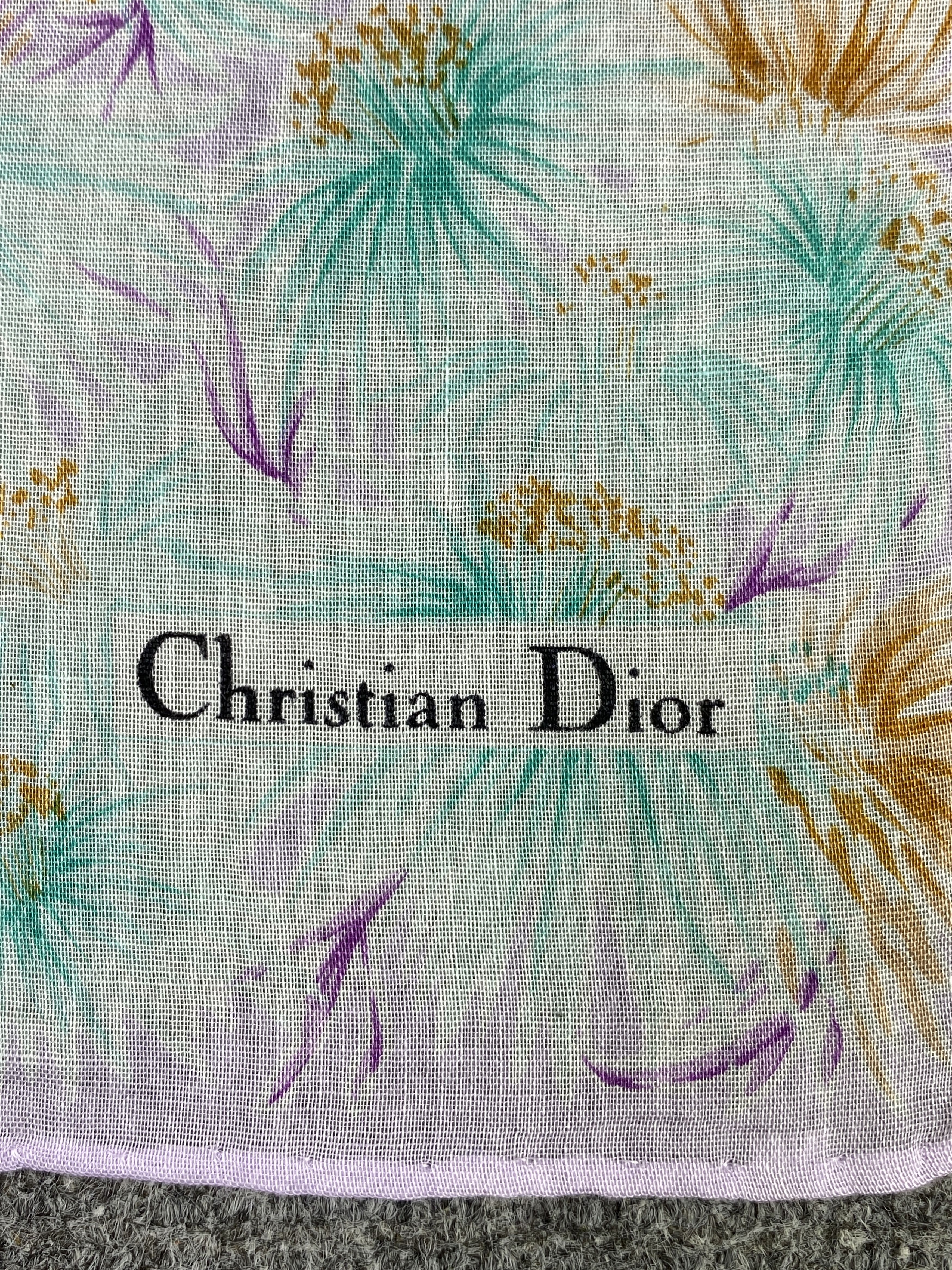 Christian Dior Monsieur Vintage Christian Dior Handkerchief / Neckerchief KT0235 Size ONE SIZE - 7 Thumbnail