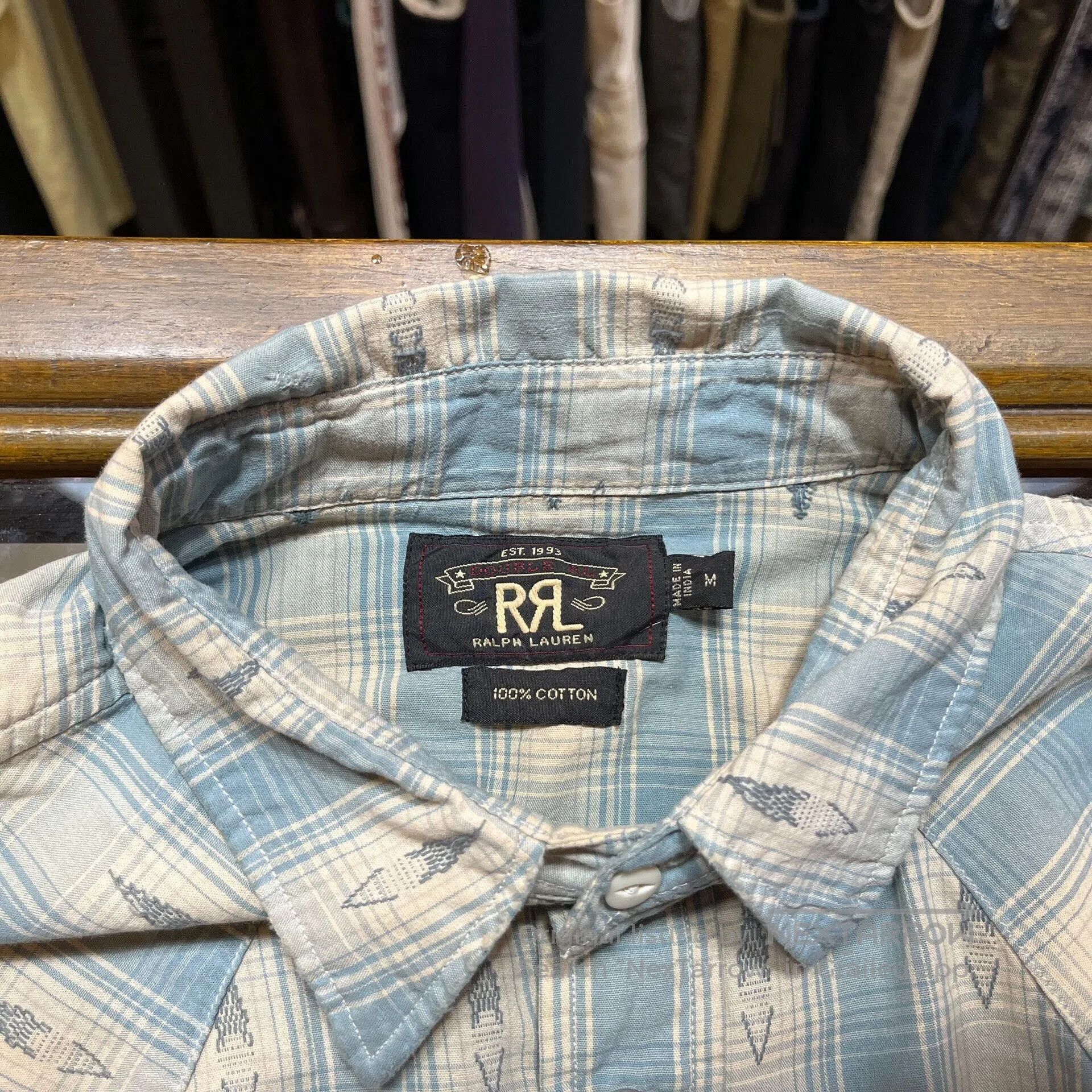 RRL Ralph Lauren RRL Vintage Embroidered Western Shirt. Size US M / EU 48-50 / 2 - 3 Thumbnail