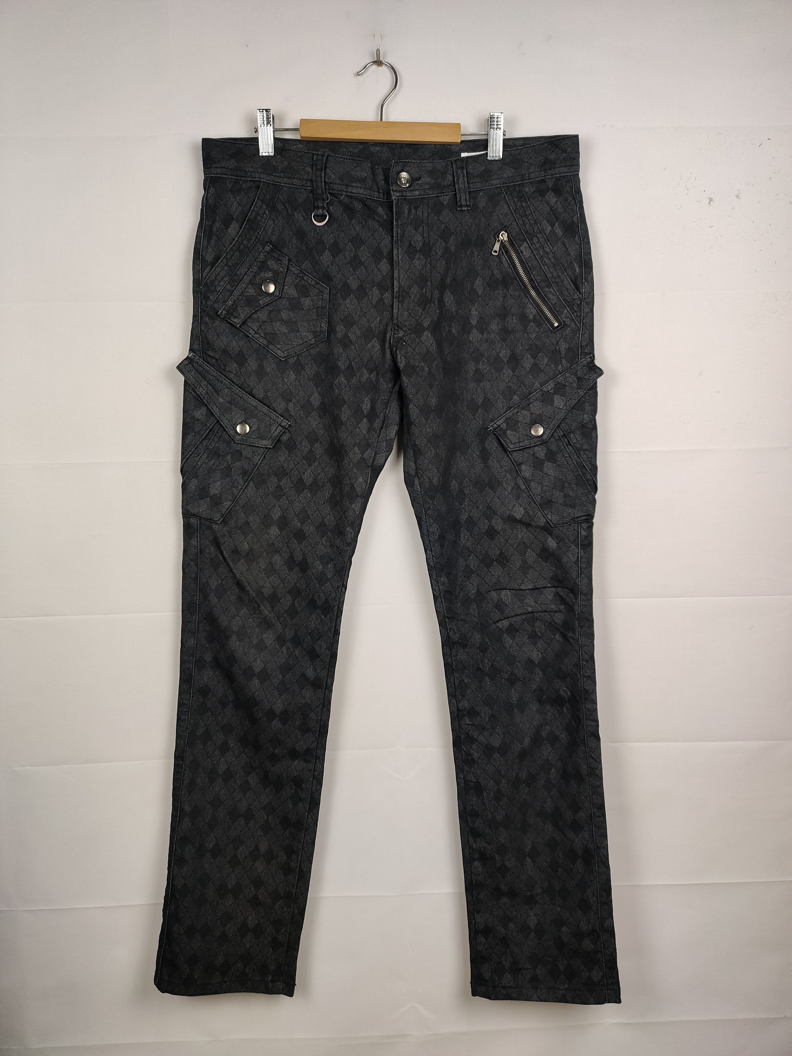 semanticdesign Semantic design Checkered board Flared Bondage Pant Size US 34 / EU 50 - 1 Thumbnail