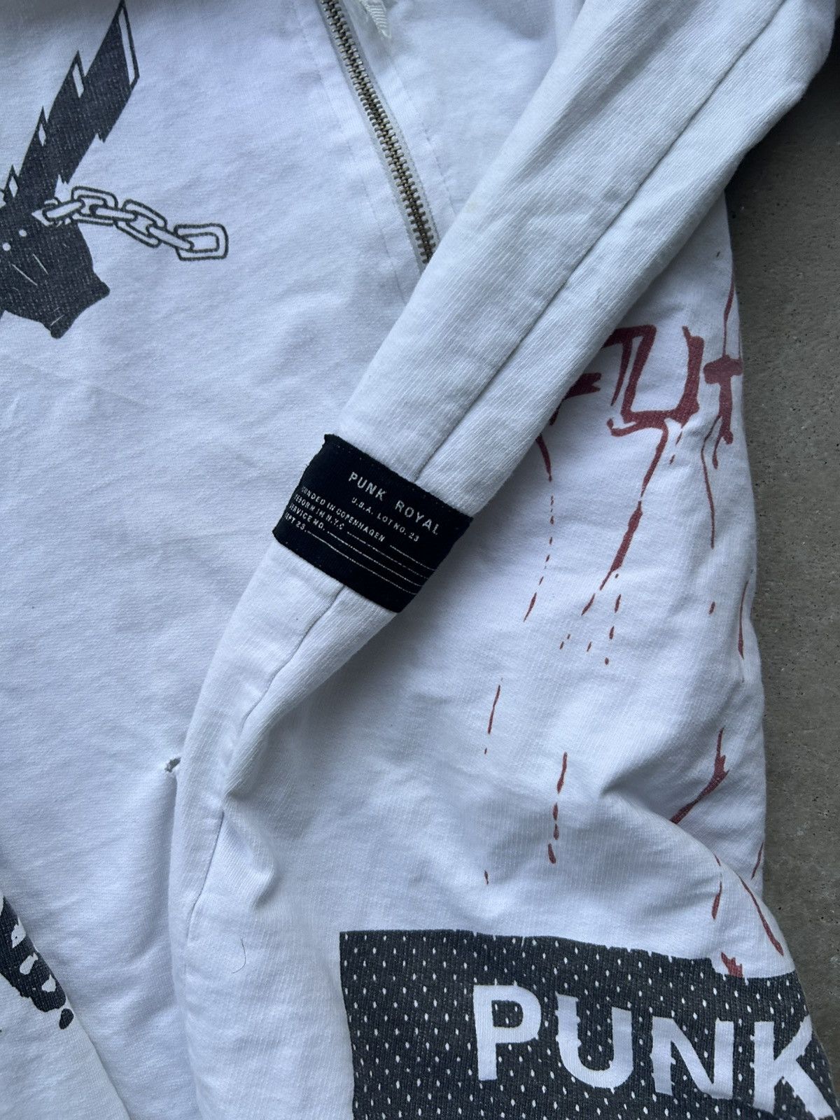 Japanese Brand Punk Royal Art Grunge Zip Up Hoodie Size US L / EU 52-54 / 3 - 6 Thumbnail