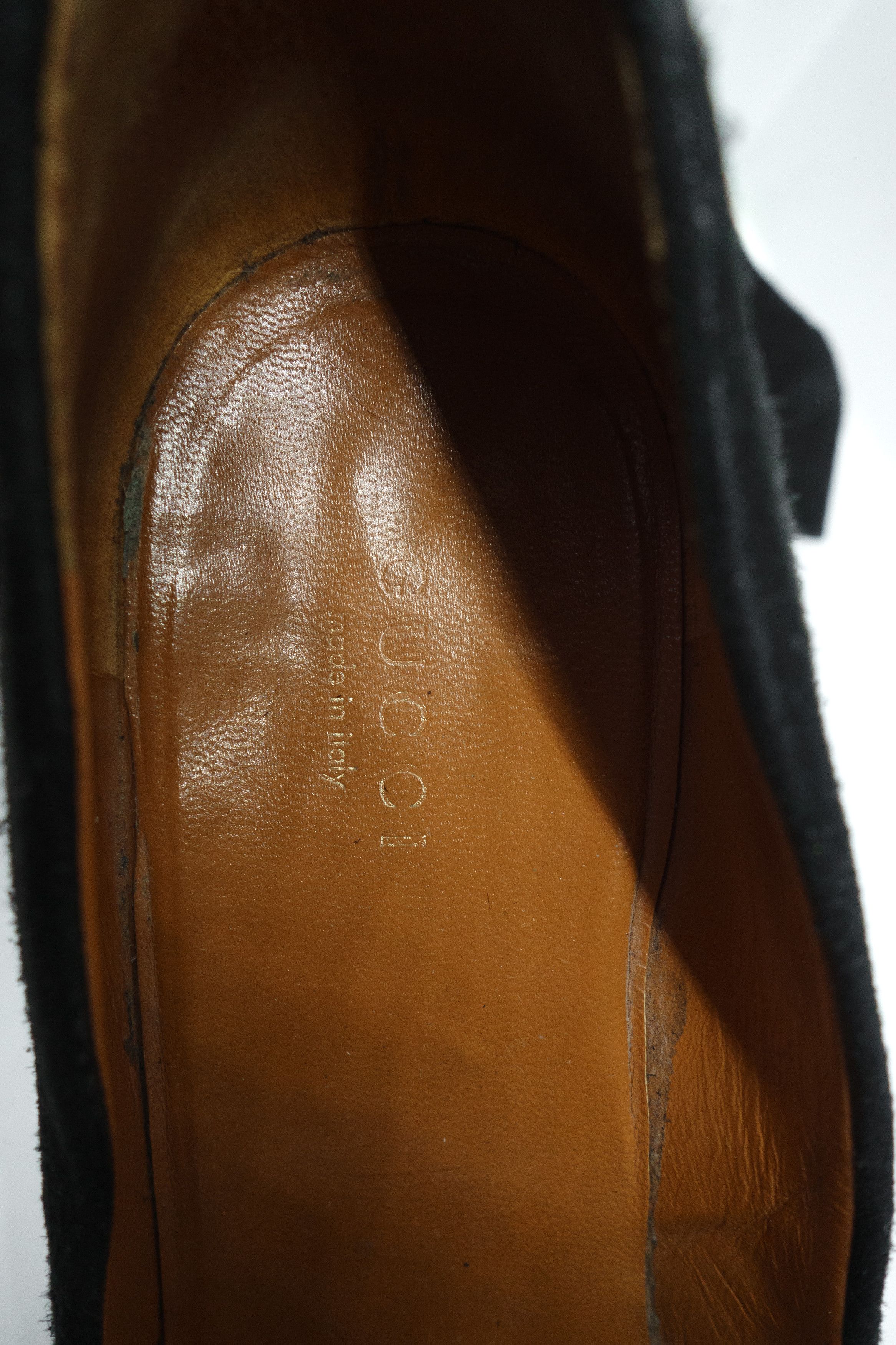 Gucci Suede High Heel Platform Classic Pumps Made in Italy Size US 7 / IT 37 - 9 Thumbnail