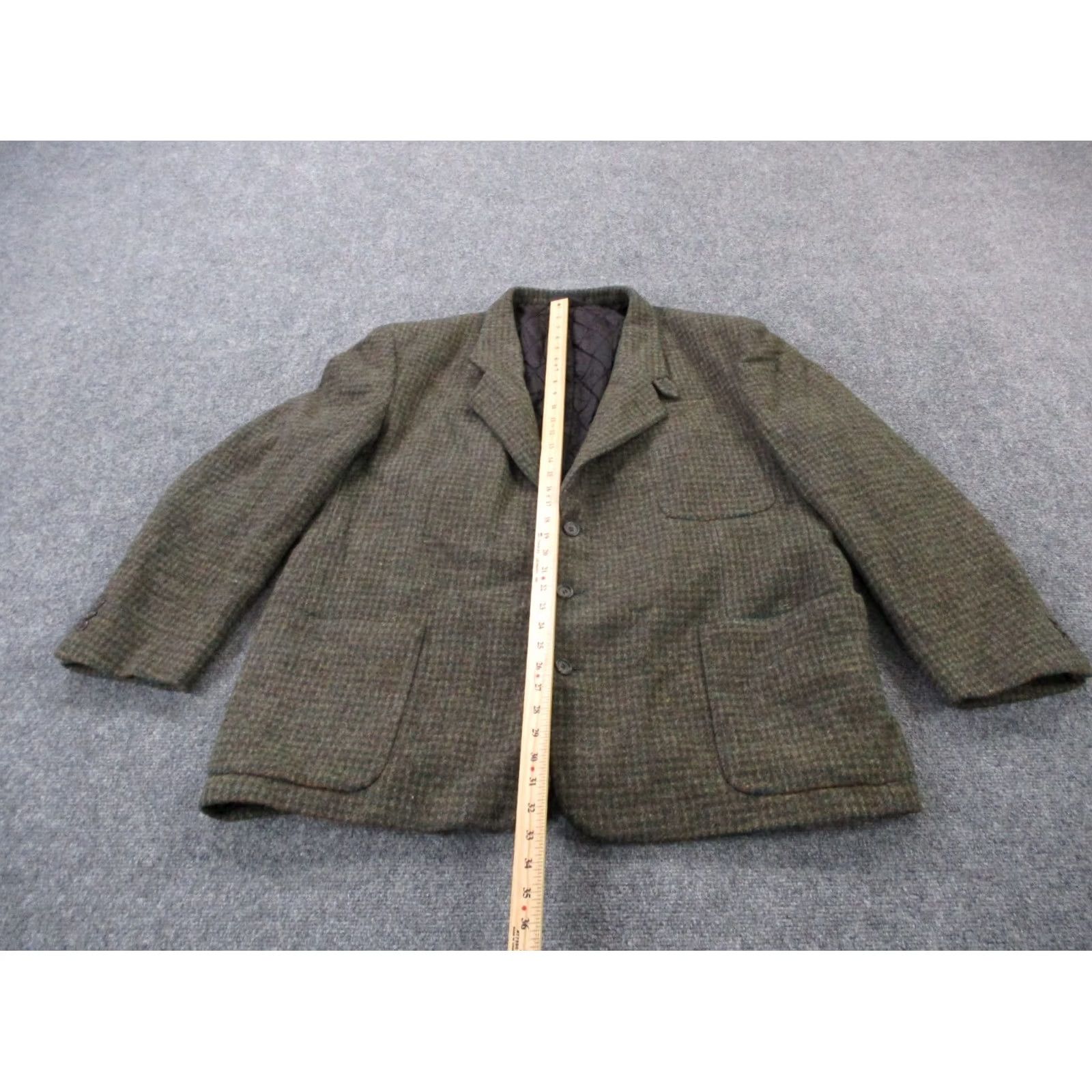 Vintage Vintage L.L. Bean Jacket Mens XL Wool Sport Blazer Coat Thinsulate Puffer Lined Herringbone Brown Nylon Wool Tuxedo Sportwear 90s Mens Size 46R - 3 Thumbnail