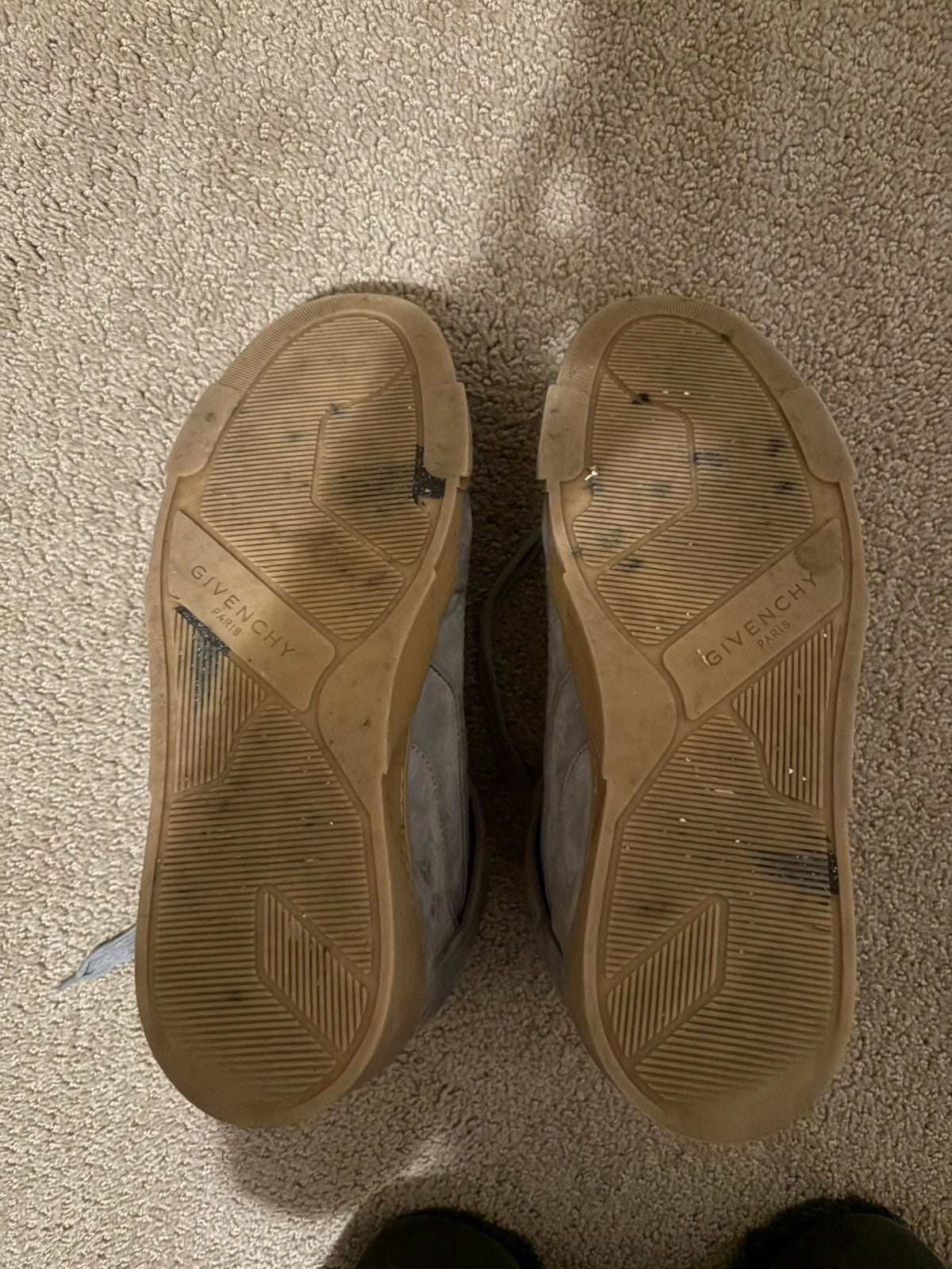 Givenchy Grey Suede Givenchy Tyson Sneakers Size US 12 / EU 45 - 7 Thumbnail