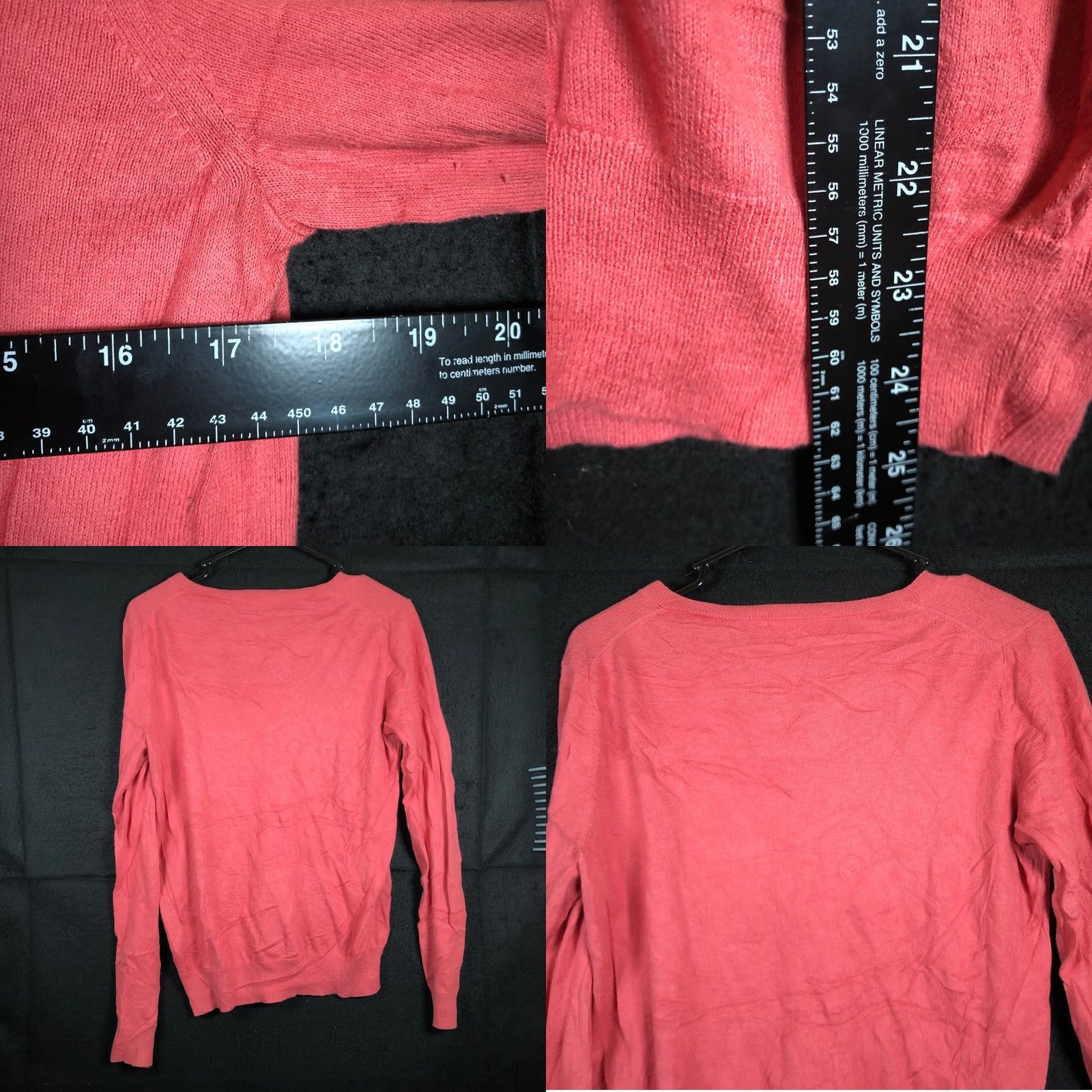 Uniqlo Uniqlo Womens Sweater Blush V Neck Long Sleeve Cashmere Blend Medium Size M / US 6-8 / IT 42-44 - 8 Thumbnail