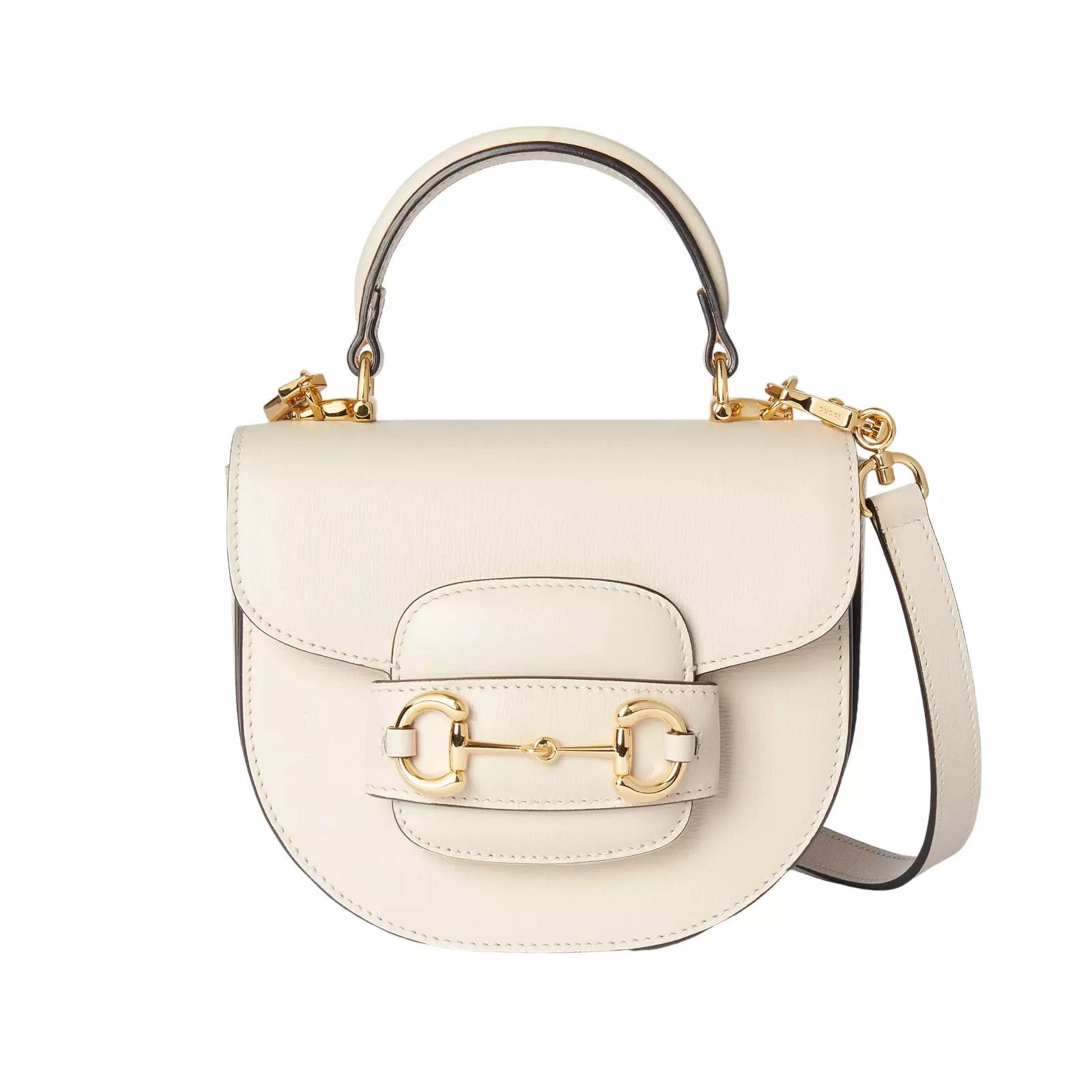 Gucci GUCCI HB 1955 Mini White Leather Top Handle New/Auth Size ONE SIZE - 1 Thumbnail
