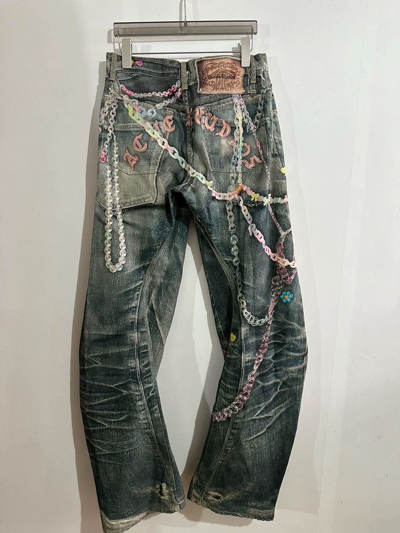 Acne Studios Acne Studios Candy chain 3D printed loose curved knife jea Size US 28 / EU 44 - 5 Thumbnail