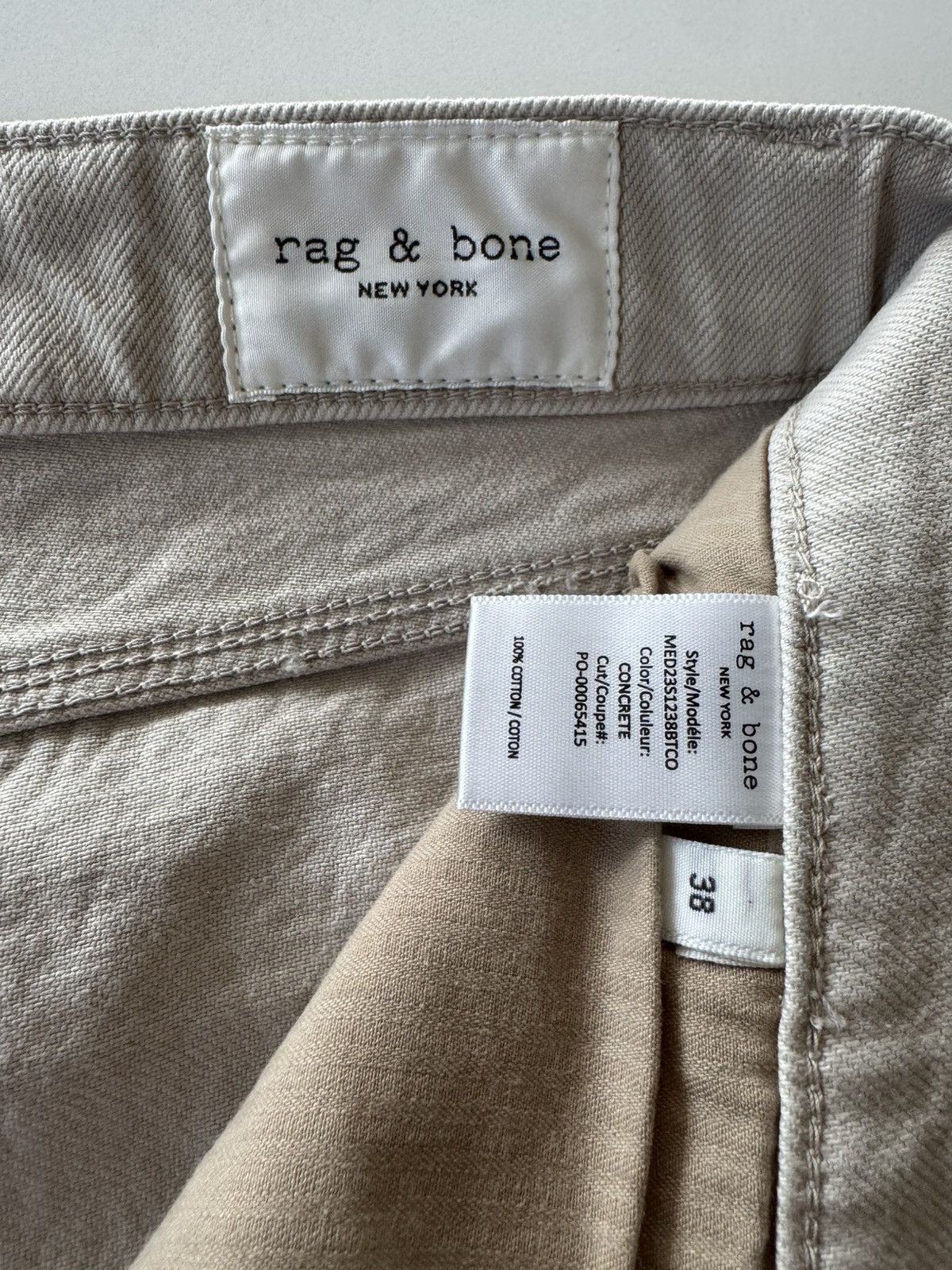 Rag & Bone Rag and Bone Khaki Jean Size US 38 / EU 54 - 7 Thumbnail