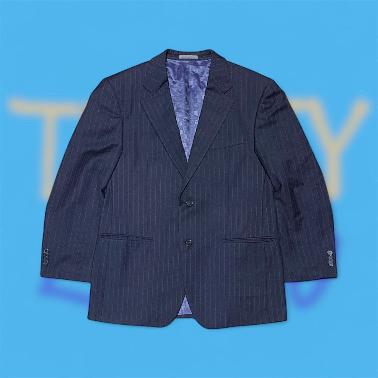 Givenchy Vintage Givenchy Pinstripe Blazer Size 40S - 1 Thumbnail