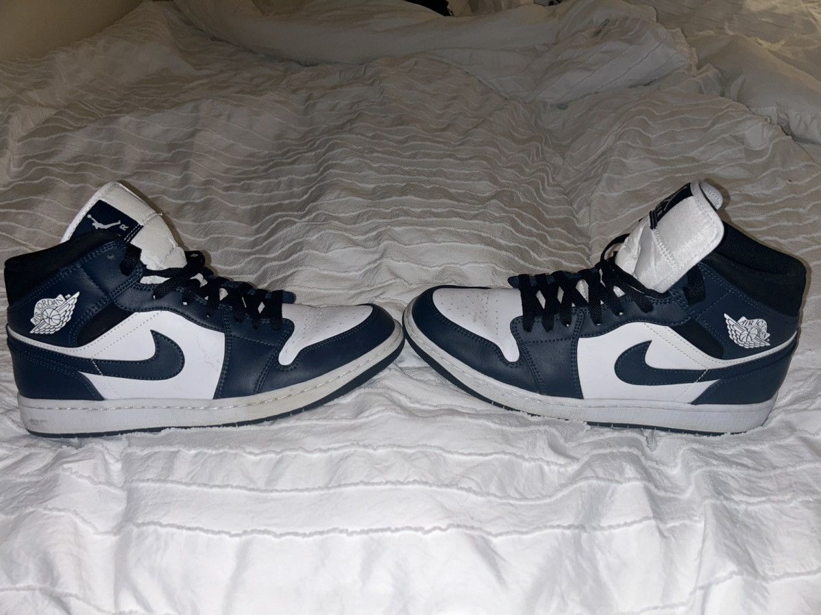 Nike Air Jordan 1 Mid ‘Armory Navy’ Size US 10 / EU 43 - 4 Thumbnail