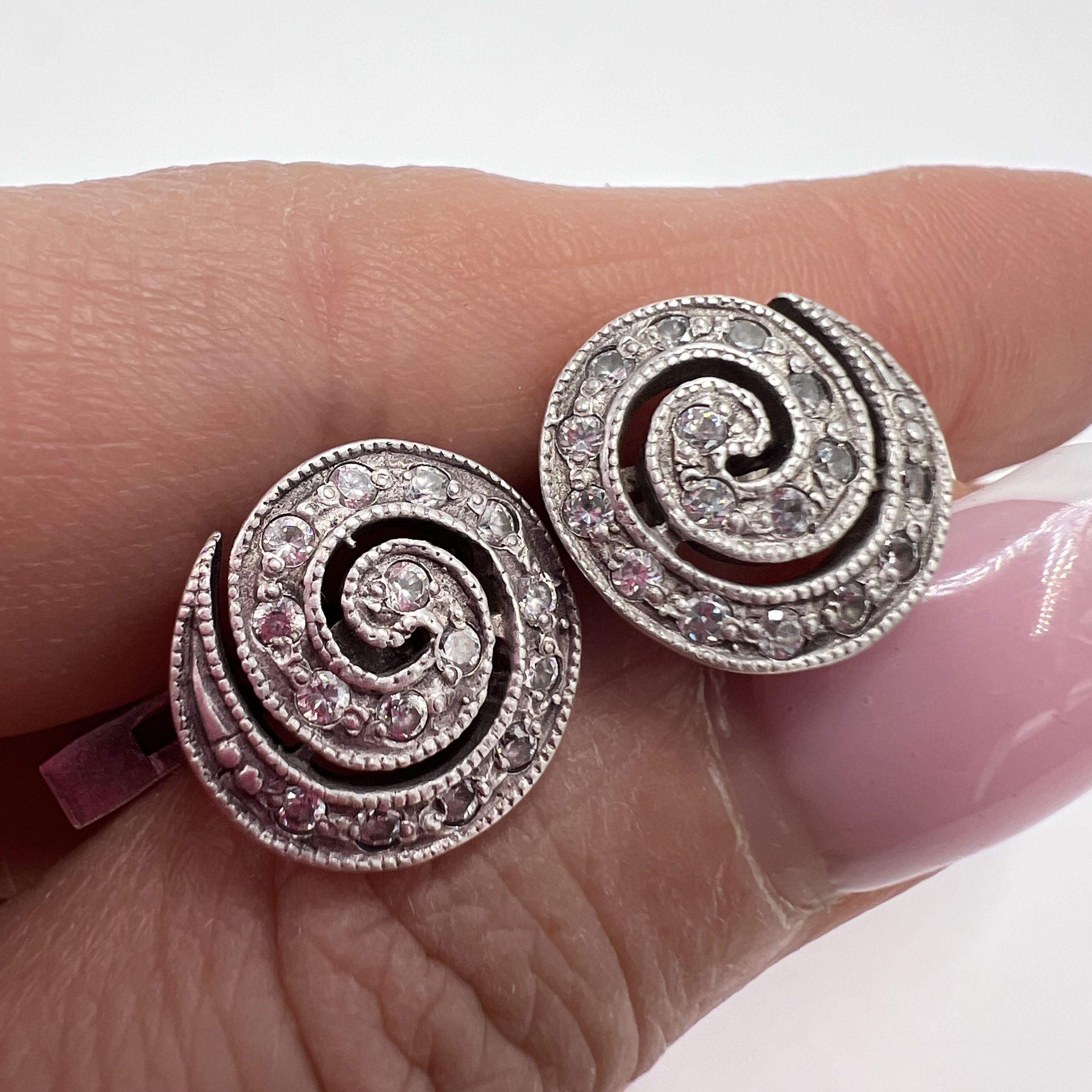 Other Vintage Pair Of Stud Earrings Sterling Silver 5.11gr Size ONE SIZE - 3 Thumbnail
