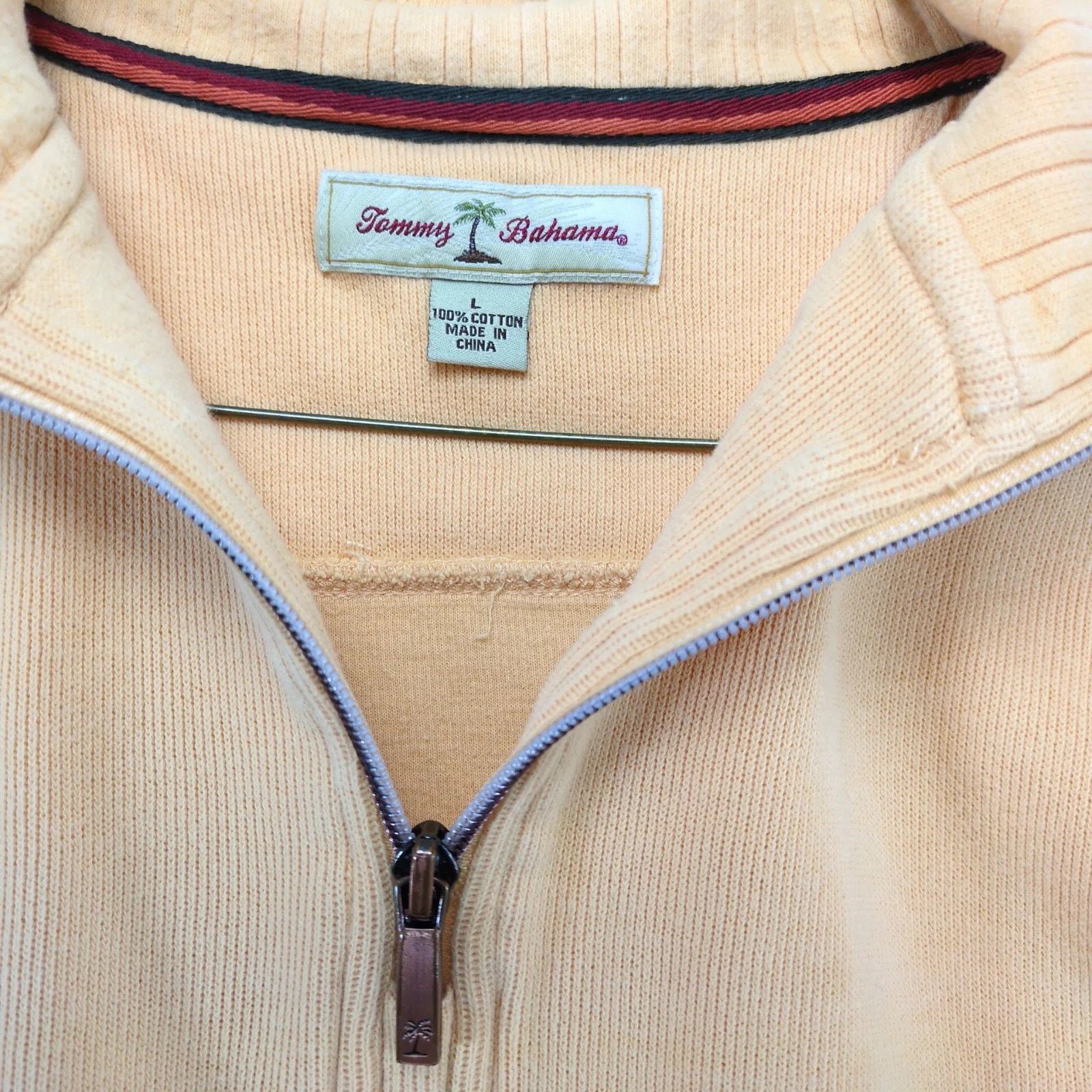 Tommy Bahama Tommy Bahama 1/4 Zip Sweater Men's L Mock Neck Copper Zipper Size US L / EU 52-54 / 3 - 3 Thumbnail