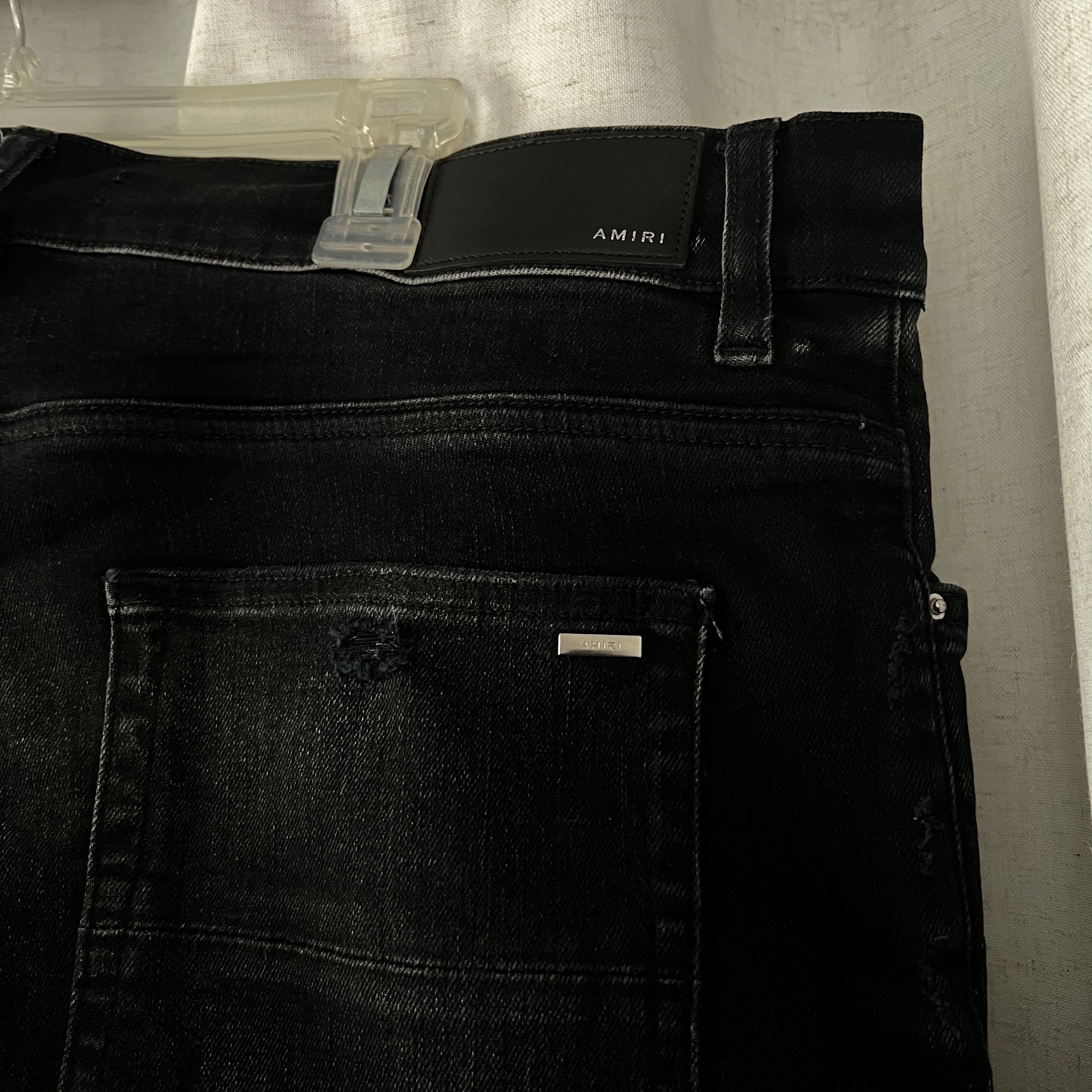 Amiri MX1 Denim Black/Blue Size US 34 / EU 50 - 4 Thumbnail