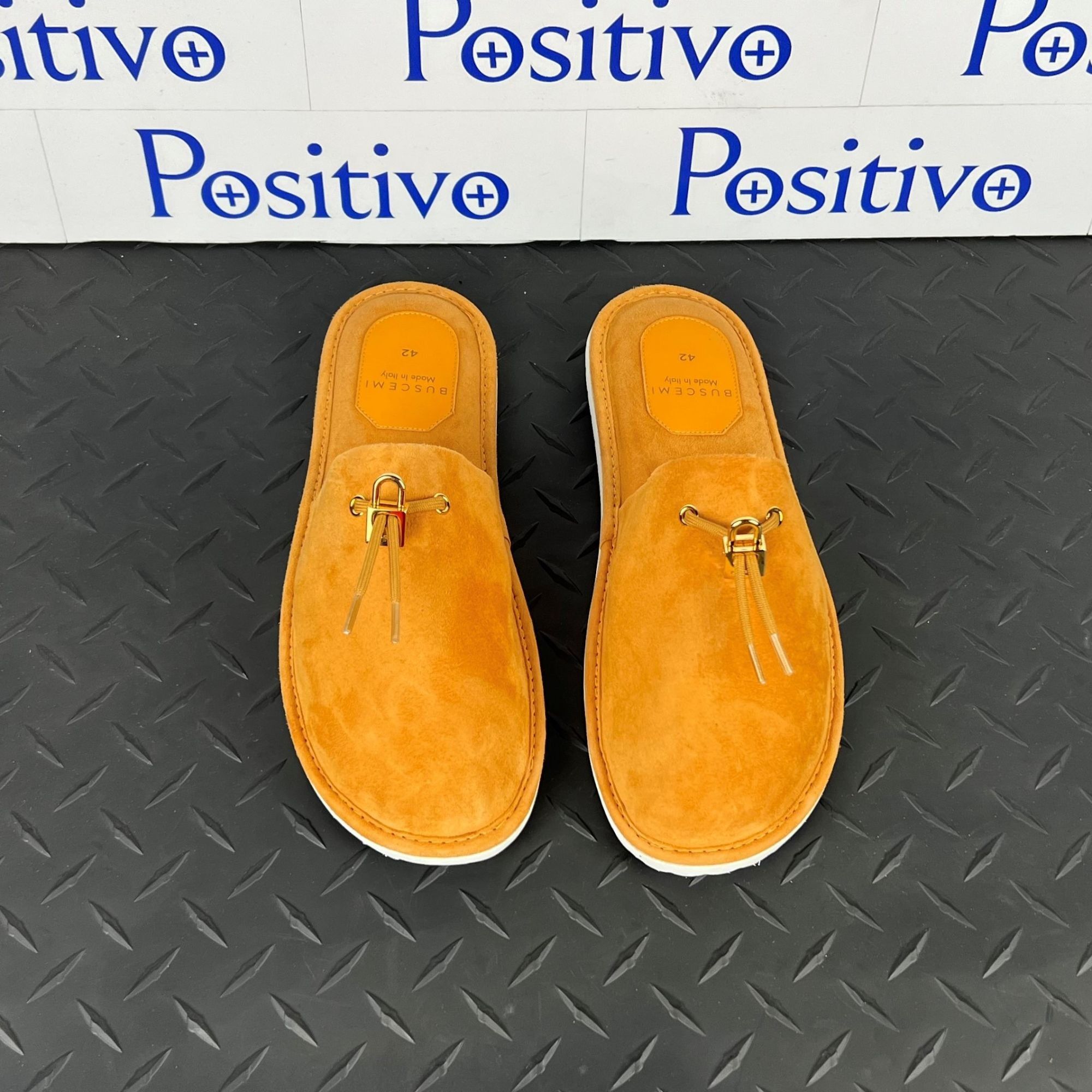 Buscemi Buscemi Greenwich Orange Suede Slippers US 9 SAMPLE Size US 9 / EU 42 - 2 Thumbnail