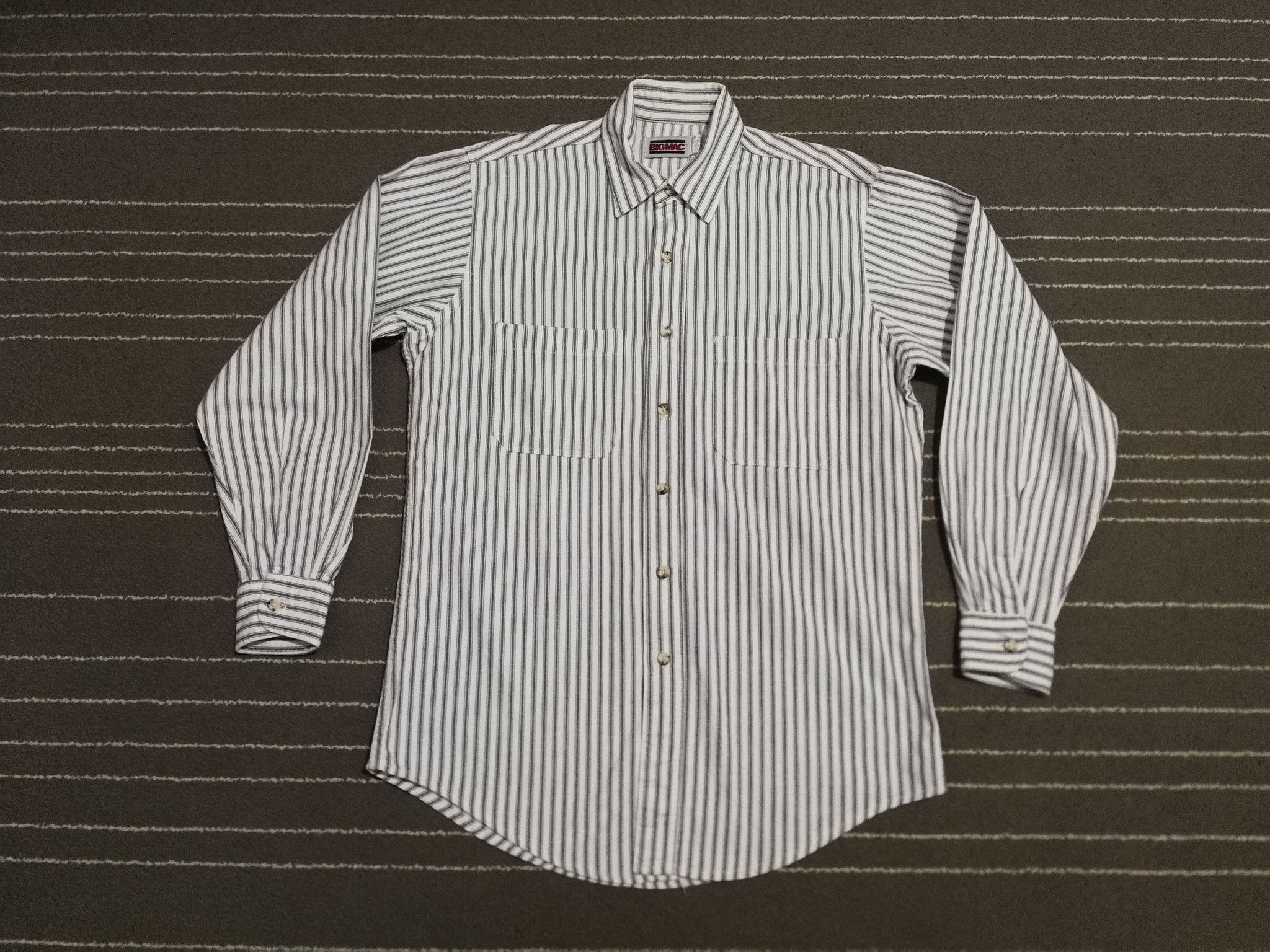 Big Mac × Vintage Vintage BIG MAC usa hickory chambrey M 2073 Size US M / EU 48-50 / 2 - 1 Thumbnail
