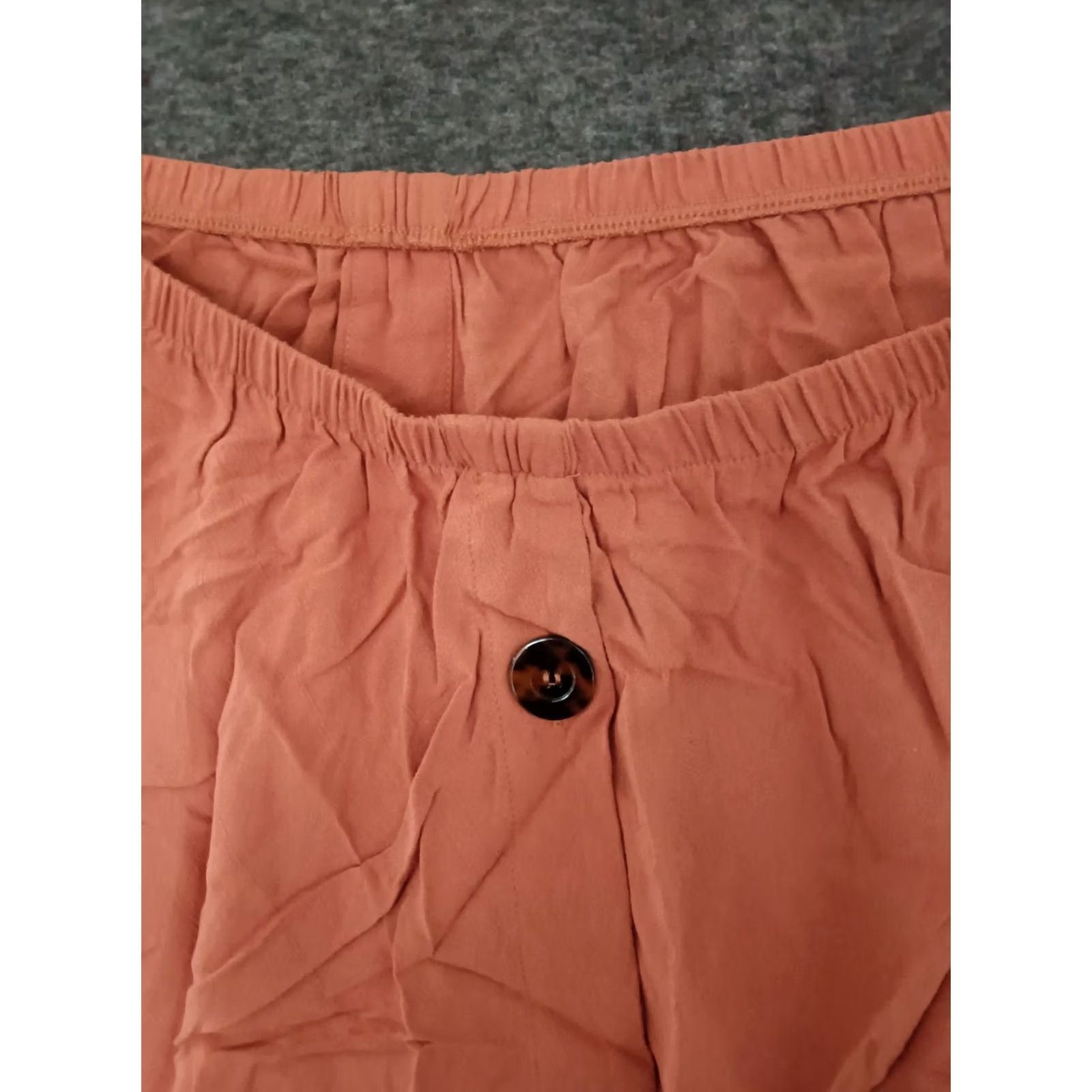 Vintage Toluca Women's Clay Elastic Waist Pull Up Midi Linen Skirt Size XXXL Size 40" / US 18 - 3 Thumbnail