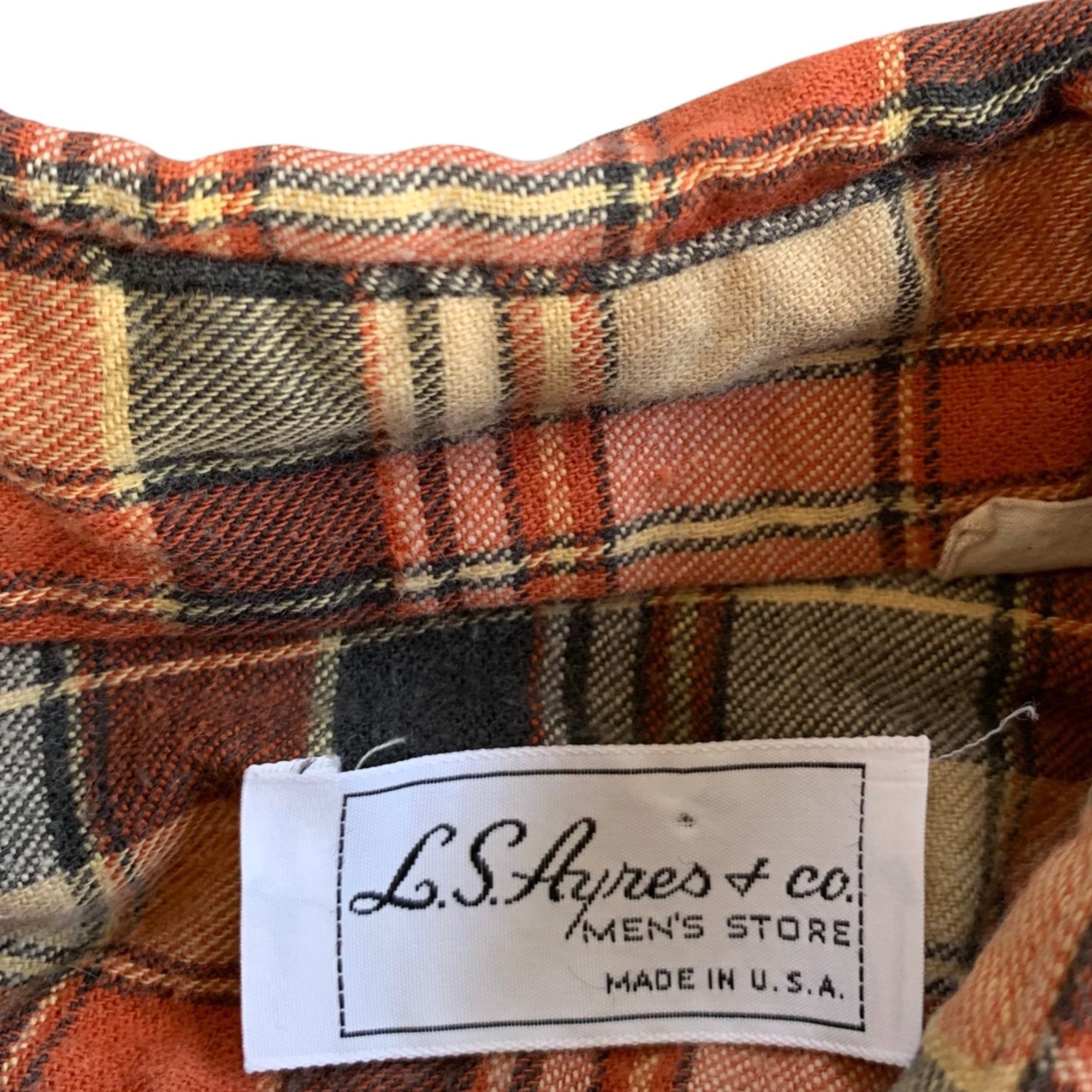 Vintage Vintage LS Ayers & Co Flannel Shirt USA Perfectly Worn In S Size US S / EU 44-46 / 1 - 4 Thumbnail