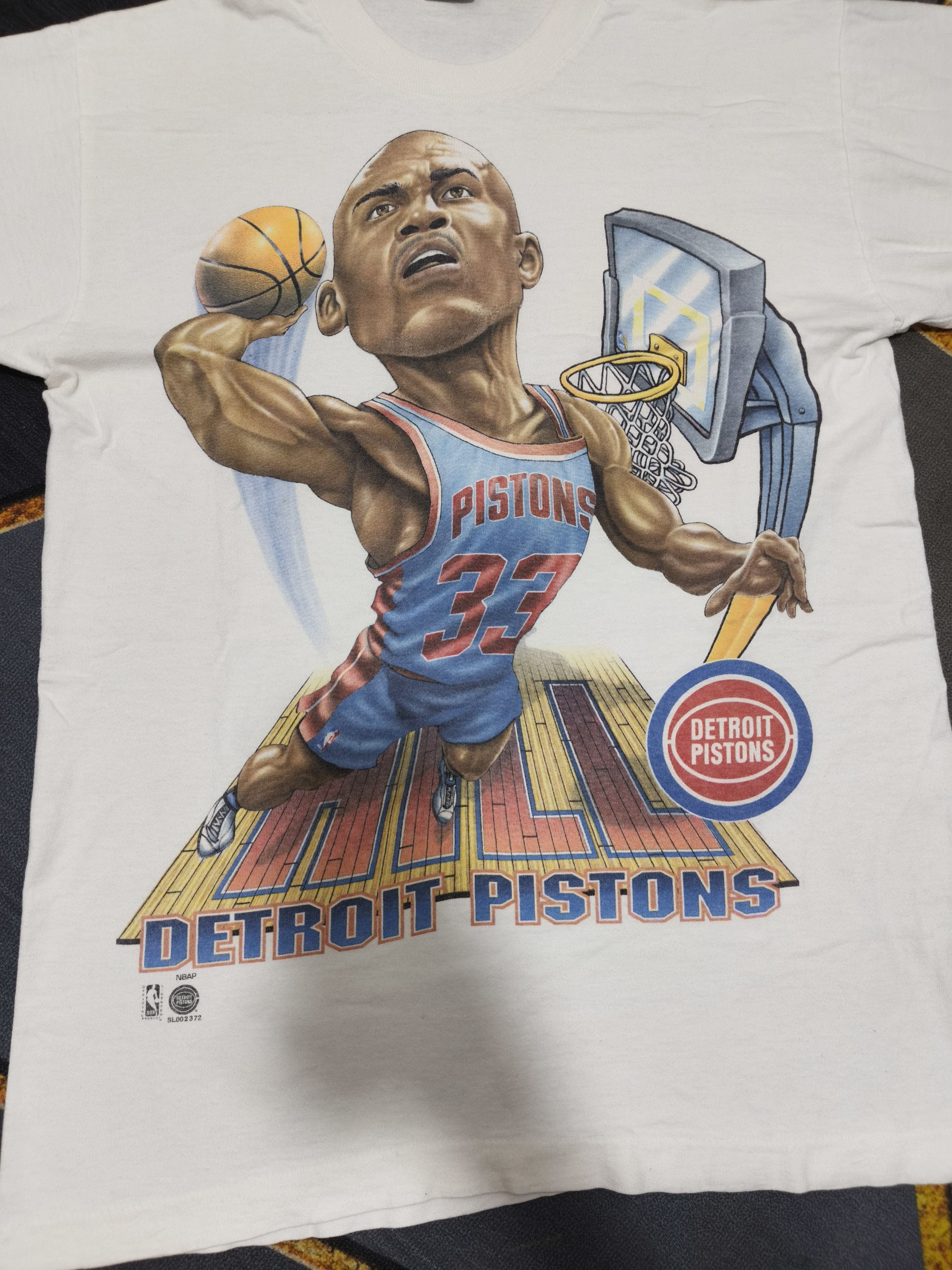Other Vintage 90s Detroit Pistons Grant Hill Tee Salem Sportswear Size US M / EU 48-50 / 2 - 3 Thumbnail