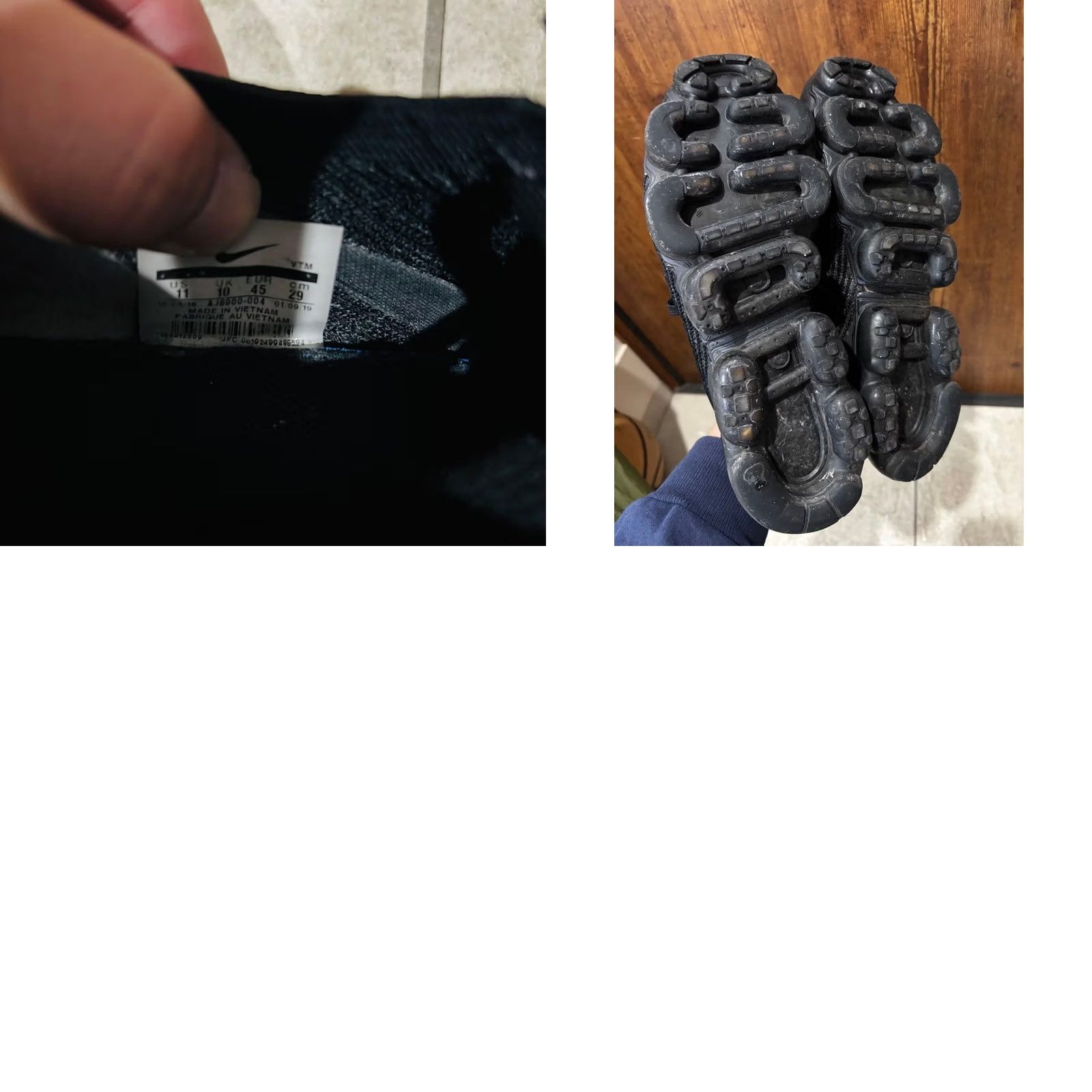 Nike Nike Air Vapormax Flyknit 3 Triple Black LTD Sneaker 11.0US Men Origin Size US 11 / EU 44 - 8 Thumbnail