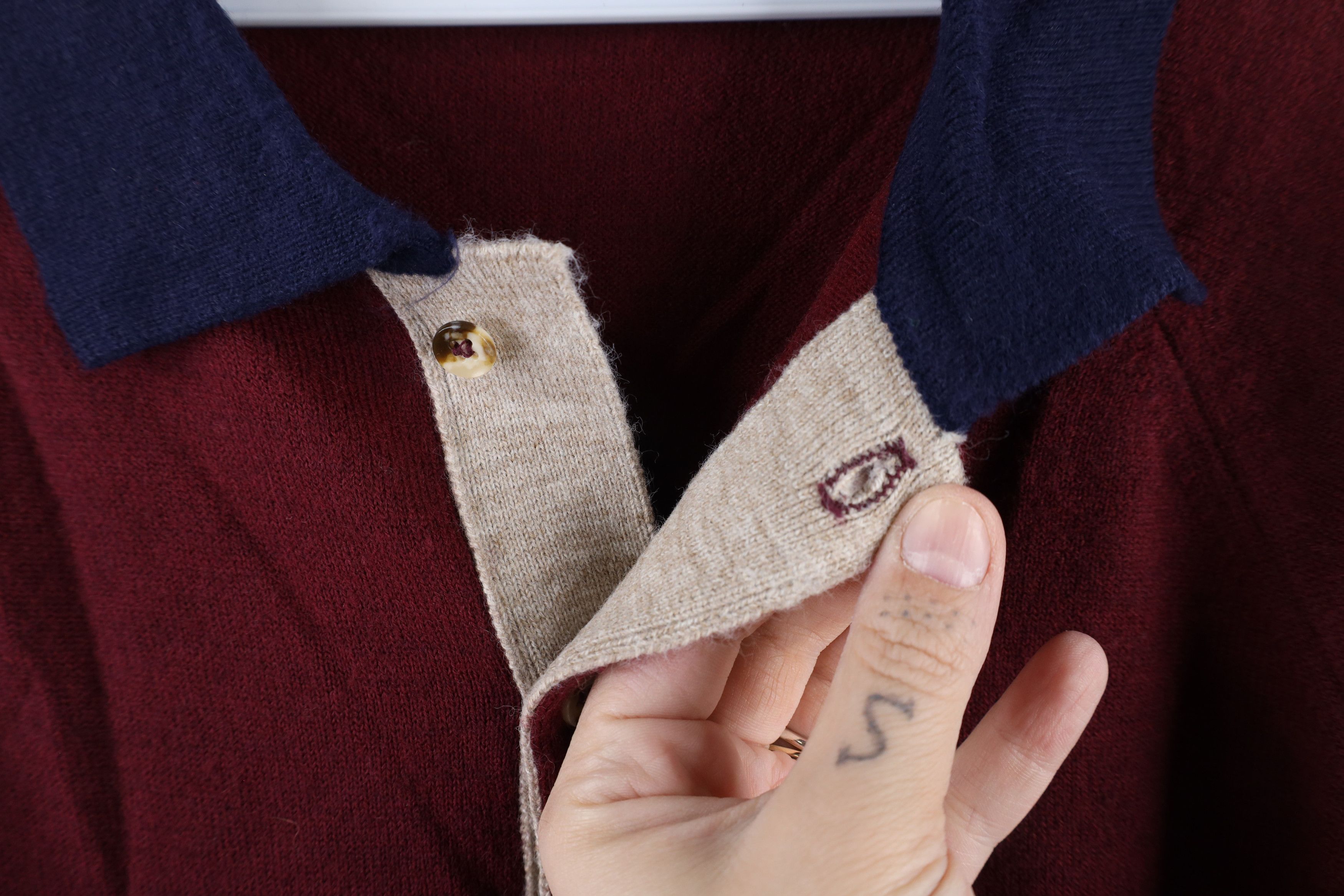 Vintage Vintage 60s 70s Streetwear Blend Knit Collared Sweater USA Size US M / EU 48-50 / 2 - 4 Thumbnail