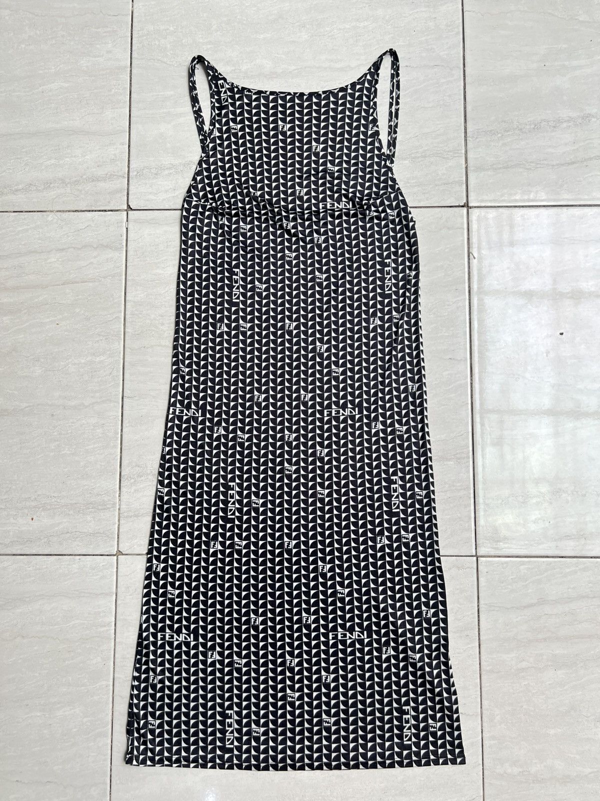 Fendi Fendi Motive Midi Dress Size XS / US 0-2 / IT 36-38 - 8 Thumbnail