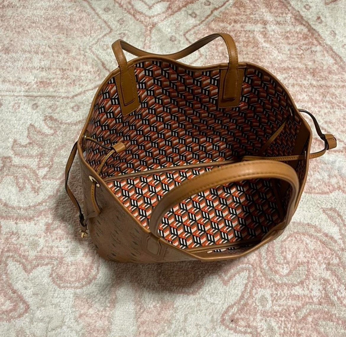 MCM MCM Liz Shopper Tote - Cognac Visetos Size ONE SIZE - 5 Thumbnail