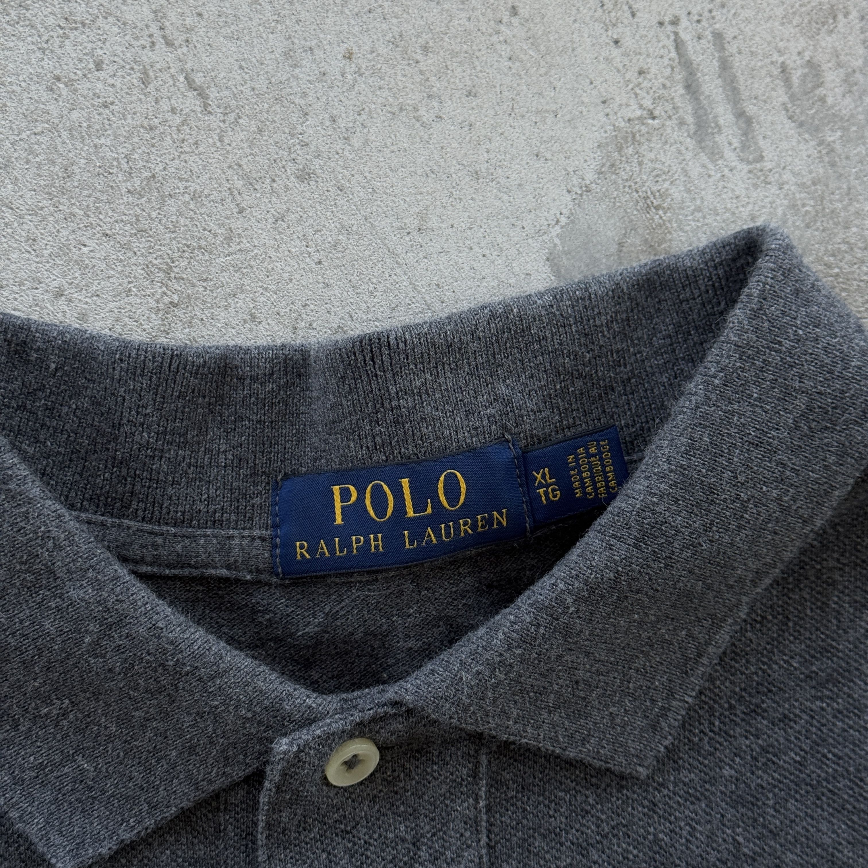 Polo Ralph Lauren Polo Ralph Lauren Mens Short Sleeve Grey Polo Shirt XL Size US XL / EU 56 / 4 - 4 Thumbnail