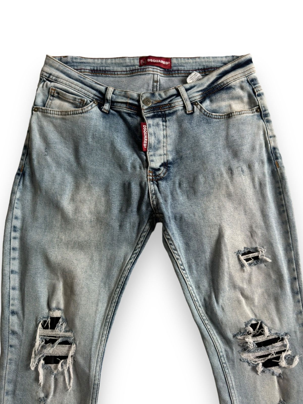 Dsquared2 Dsquared 2 Light White Blue Jeans Size US 34 / EU 50 - 3 Thumbnail