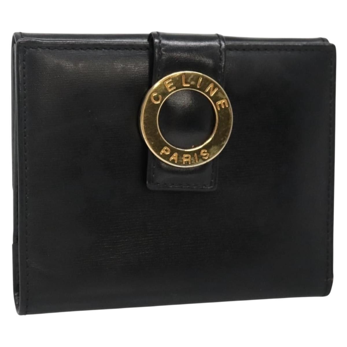Celine Celine Circle Logo Compact Wallet Leather Size ONE SIZE - 1 Thumbnail