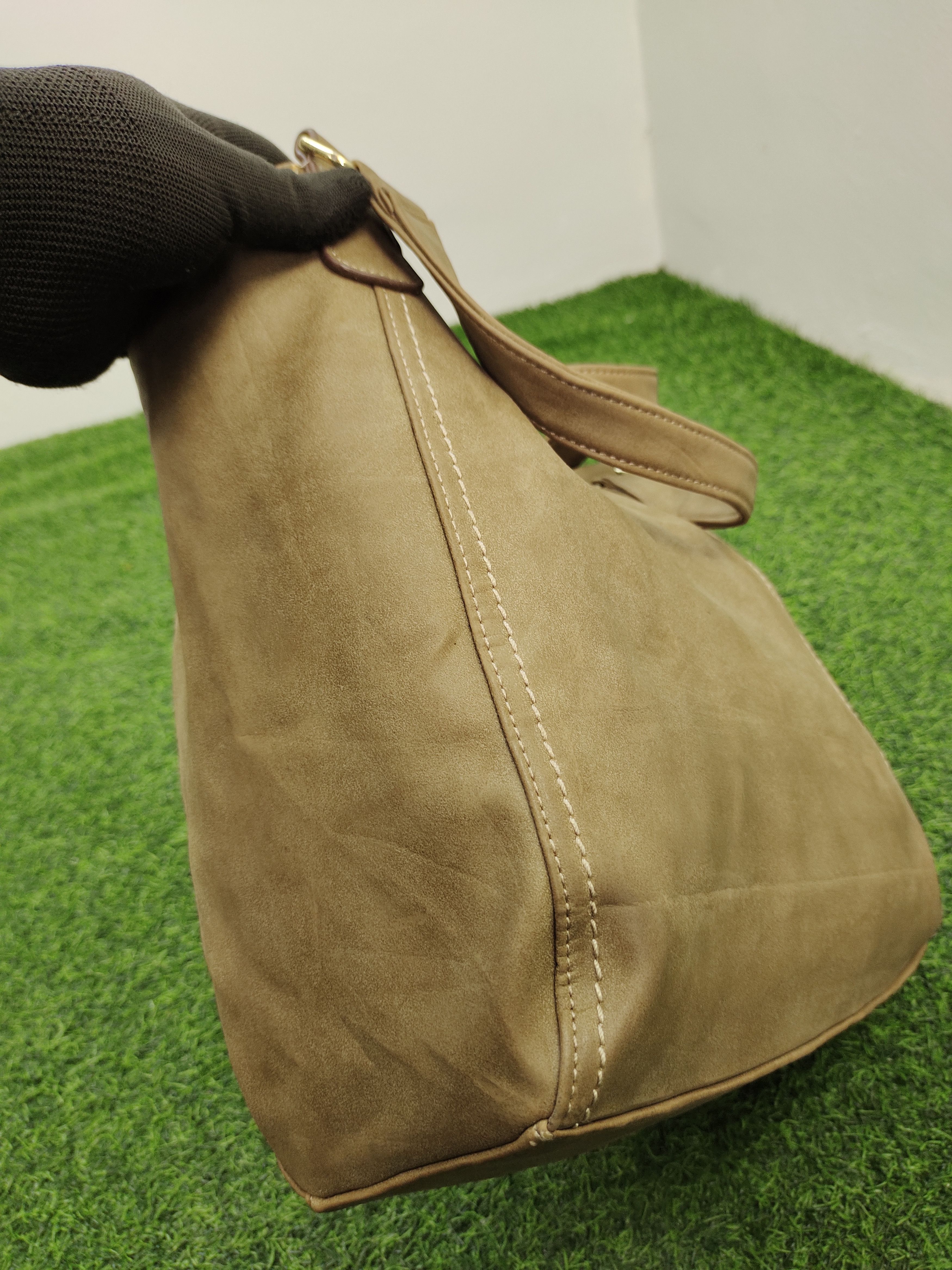 Beams Japan Vintage Beams Japan Patina Full Leather Tote Bag Size ONE SIZE - 6 Thumbnail