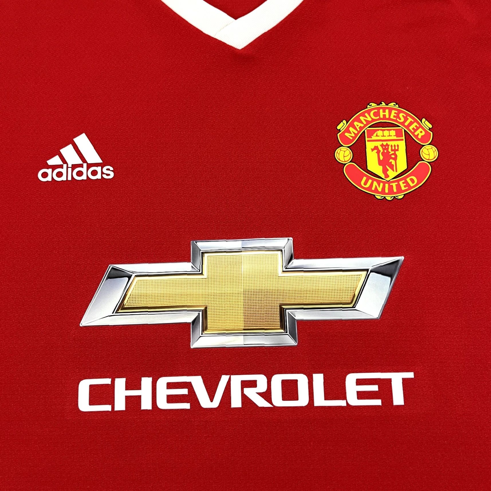 Adidas ADIDAS Shirt Mens XL Manchester United 2015-2016 Home Soccer Jersey Red Size US XL / EU 56 / 4 - 2 Thumbnail