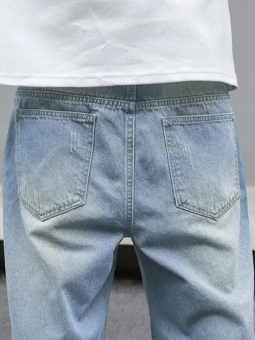 Jean Distressed Baggy Denim Jeans Ripped Size US 32 / EU 48 - 2 Thumbnail