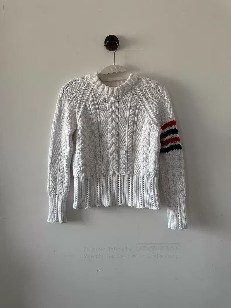 Thom Browne Thom Browne White sweater Size XS / US 0-2 / IT 36-38 - 1 Thumbnail