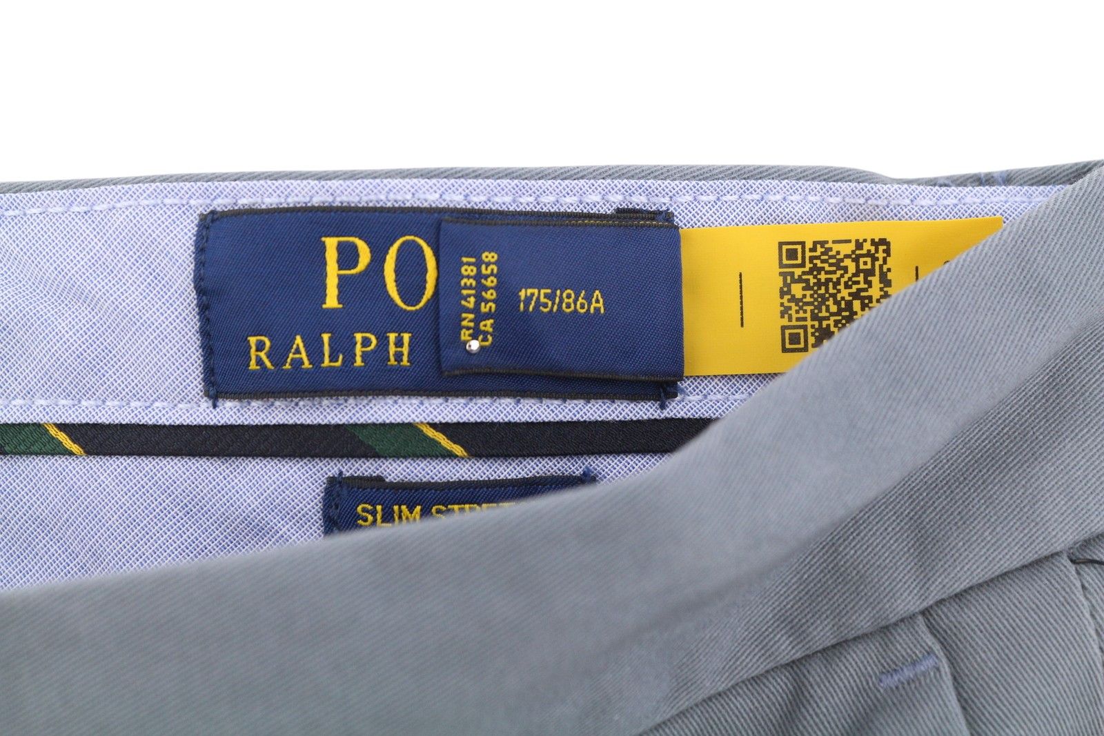 Ralph Lauren W33/L32 Blue Slim Stretch Chino Trousers 87042 Size US 33 - 12 Thumbnail