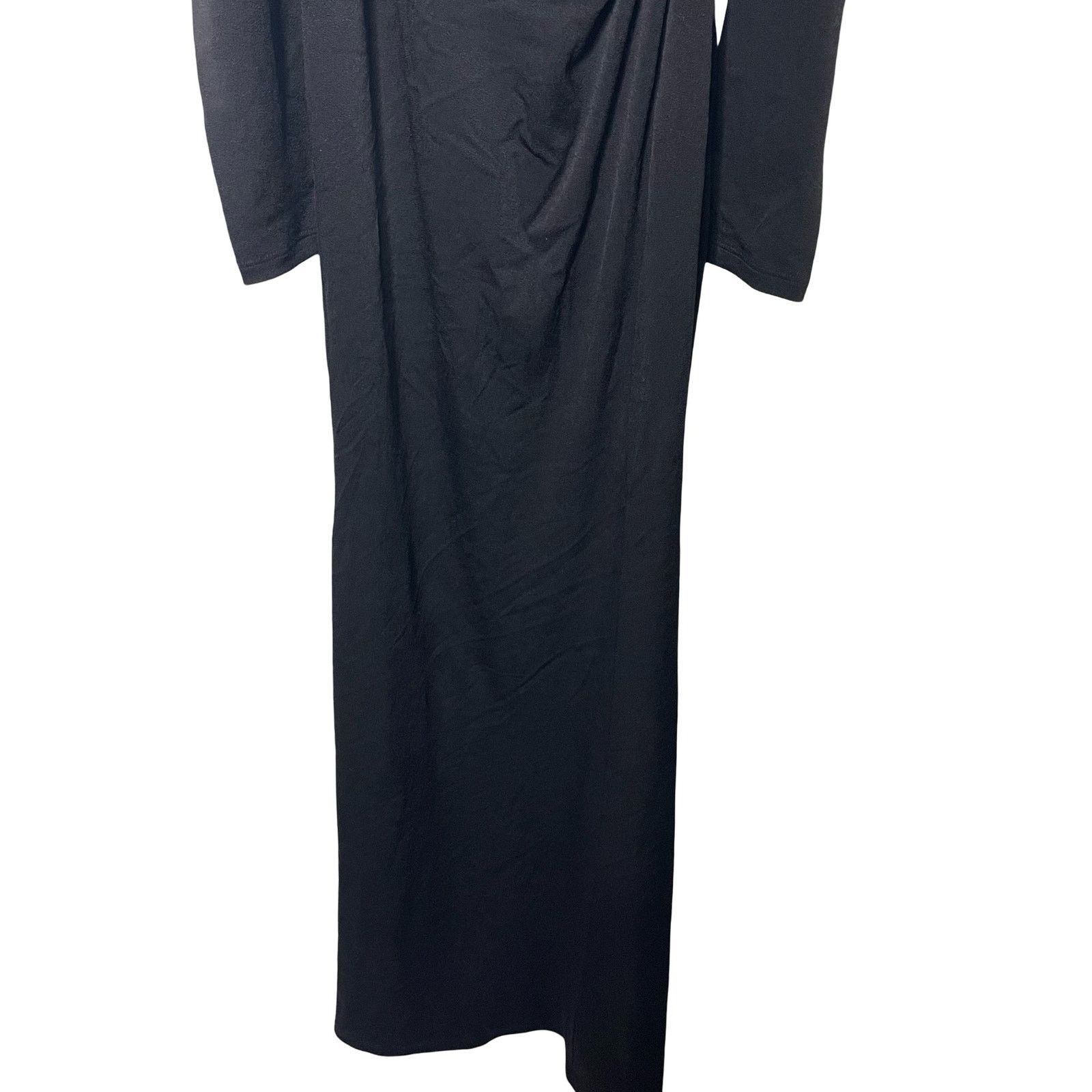 long sleeve black gala dress Long-Sleeve Beaded Long Formal Dress main image 1