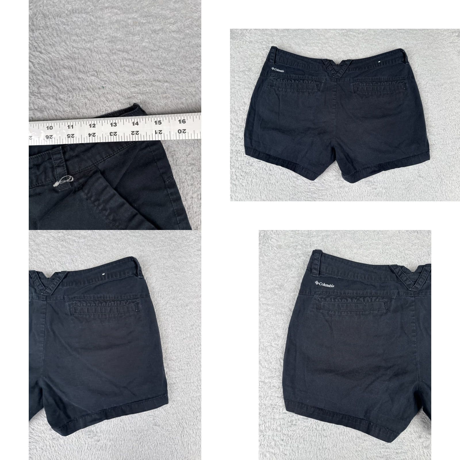 Vintage VINTAGE Columbia Shorts Womens 6 Black Cotton Twill Chino Hiking Camping Casual 28x4 Size 28" / US 6 / IT 42 - 9 Thumbnail