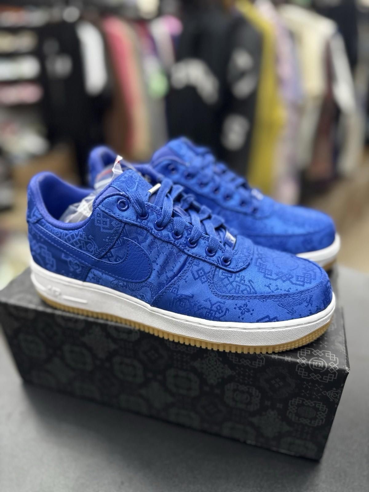 Nike Nike Air Force 1 Low CLOT Blue Size 8 Tear Away Silk NEW Size US 8 / EU 41 - 3 Thumbnail