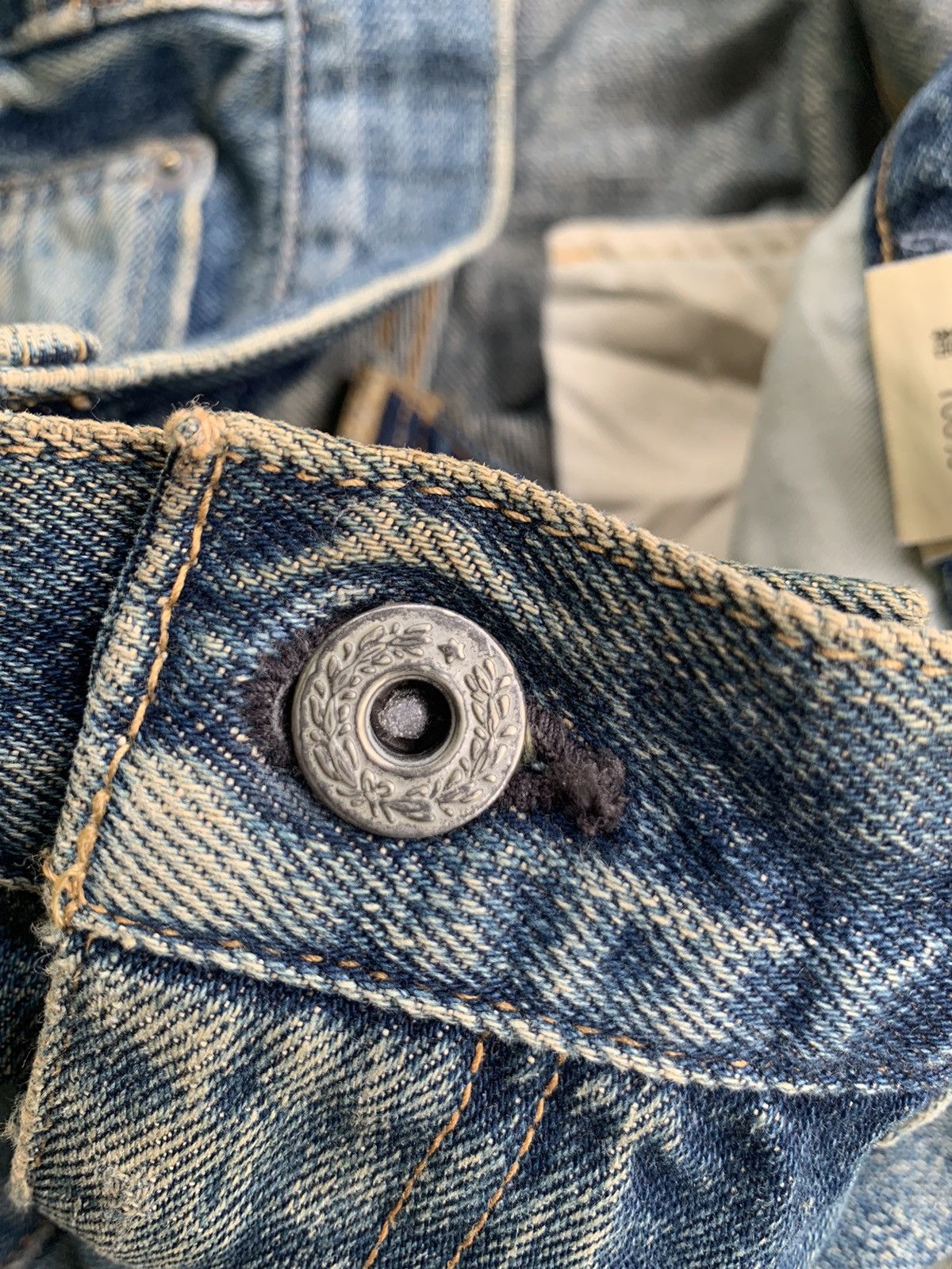 Japanese Brand × WHIZ LIMITED Whiz Limited Buckle Back Selvedge Distressed Denim Size US 36 / EU 52 - 19 Thumbnail