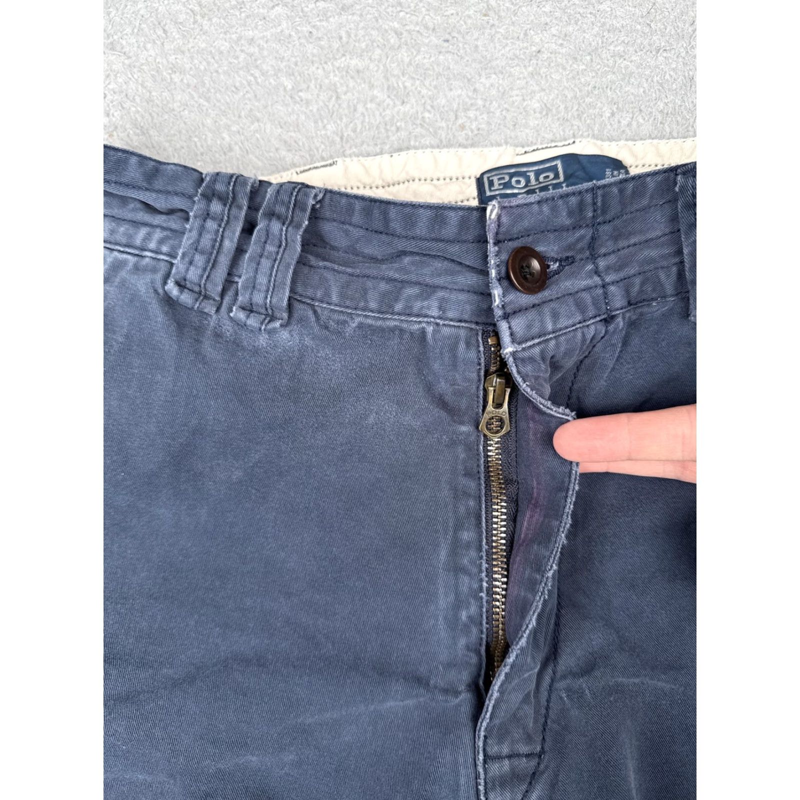 Polo Ralph Lauren Polo Ralph Lauren Shorts Men 35x10 Blue Cargo Utility Pockets 100% Cotton Casual Size US S / EU 44-46 / 1 - 6 Thumbnail
