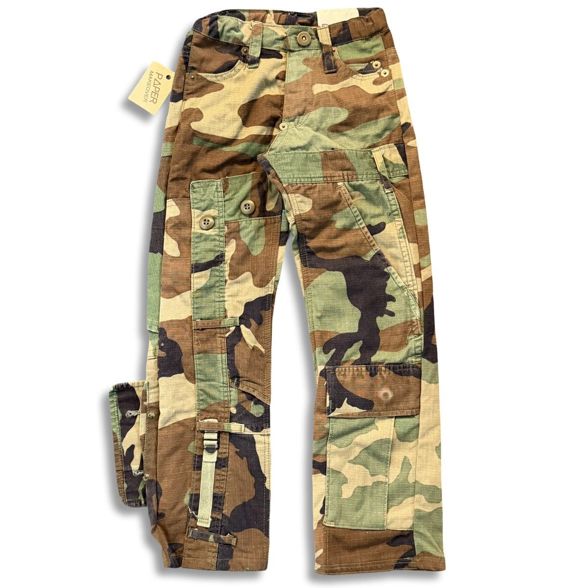 20471120 AW00 20471120 KIDS Paper Recycouture Cargo Pants Size US 26 / EU 42 - 1 Thumbnail