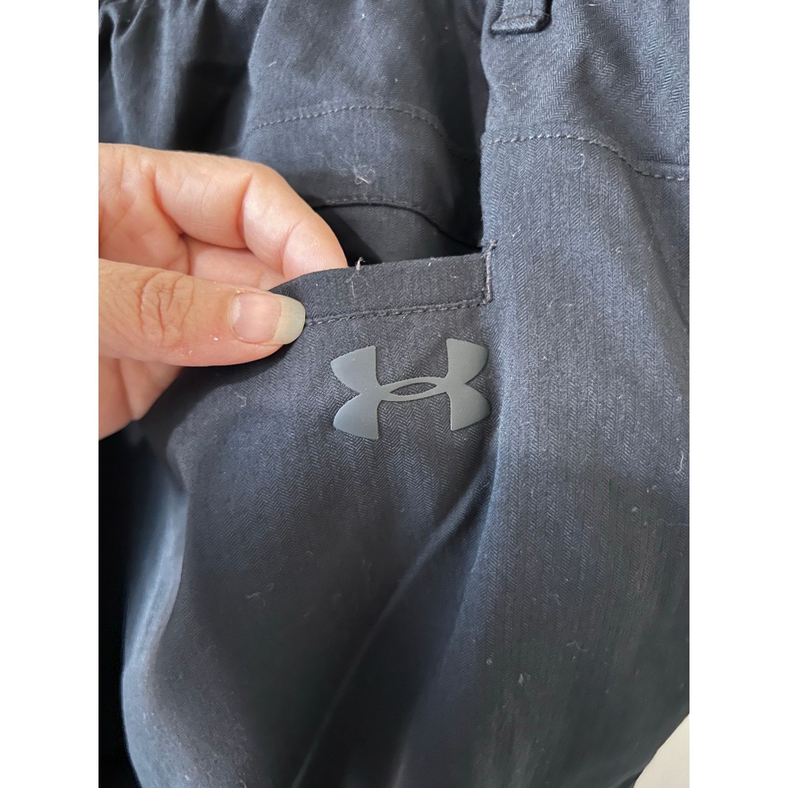 Under Armour UA Tech Pants Smooth stretchy fabric waistband Black 38x32 Size US 38 / EU 54 - 15 Thumbnail