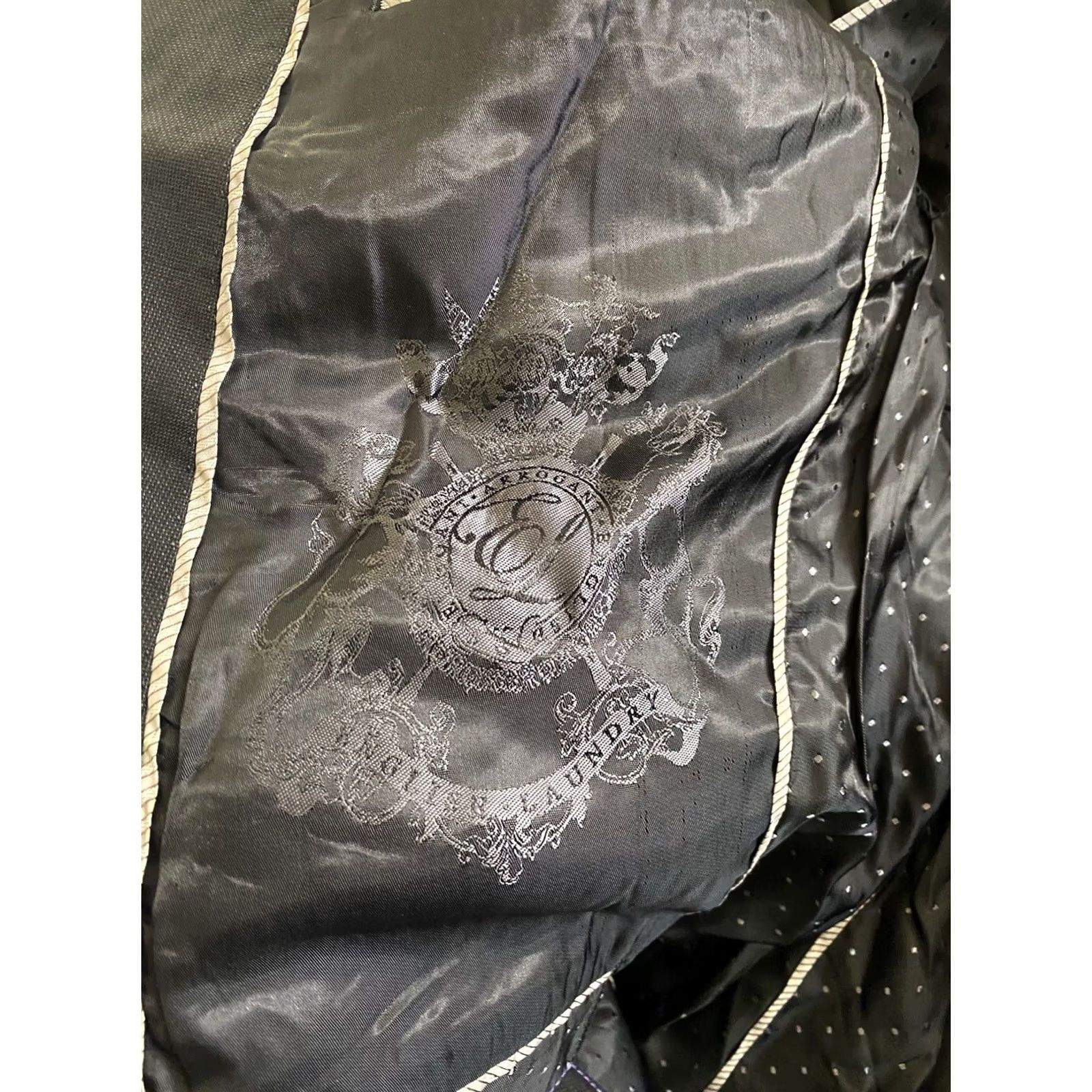English Laundry English Laundry JACKET Blazer 42L Mens Grayish Poly Wool Coat Coat Size 42R - 5 Thumbnail
