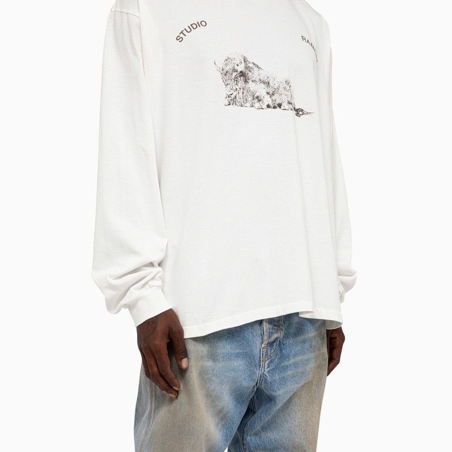 1989 STUDIO o1d2blof1124 Long Sleeve T-Shirt in White Size US XXL / EU 58 / 5 - 6 Thumbnail