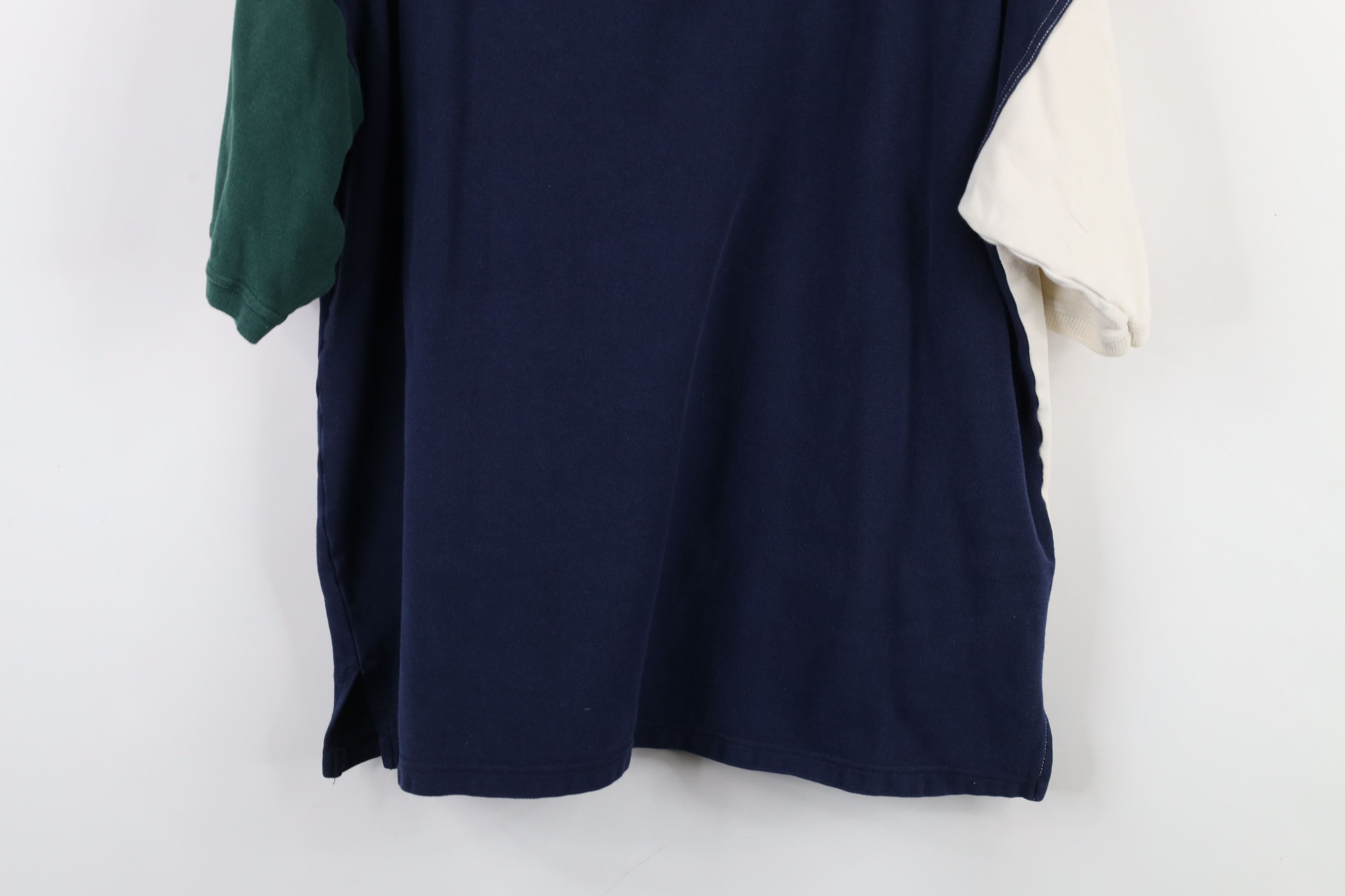 Vintage Vintage 90s Streetwear Block Collared Polo Shirt Cotton Size US XL / EU 56 / 4 - 12 Thumbnail