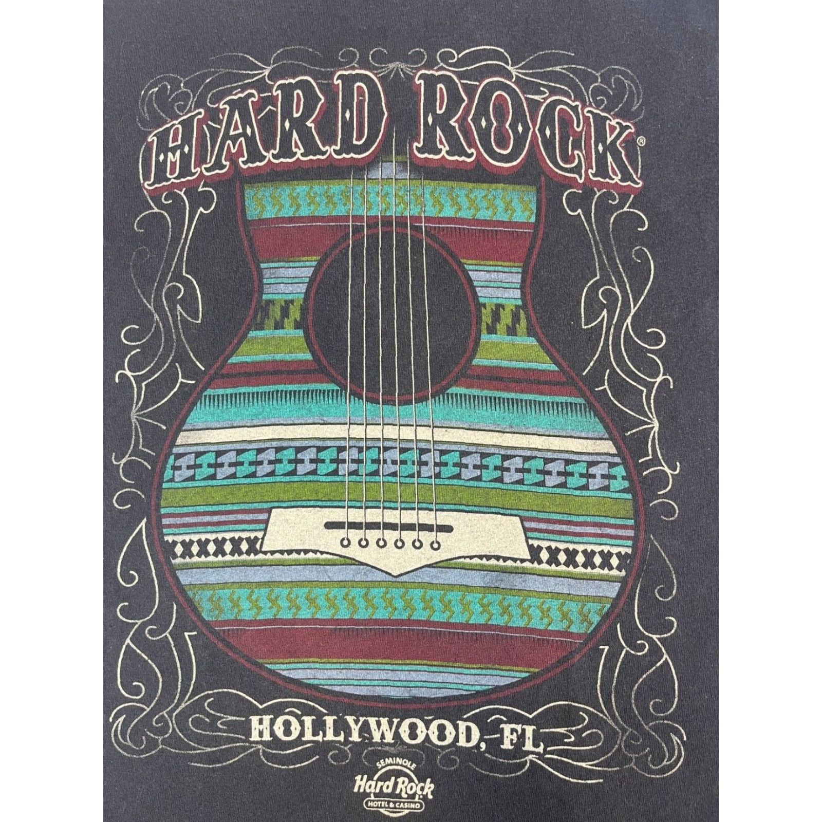 Vintage VINTAGE Men’s Hard Rock Hotel Hollywood, FL T-Shirt M Short Sleeve Crew Neck Black Cotton Rock Men’s T-Shirt M Black Rock 1980s/90s Theme Size US M / EU 48-50 / 2 - 3 Thumbnail